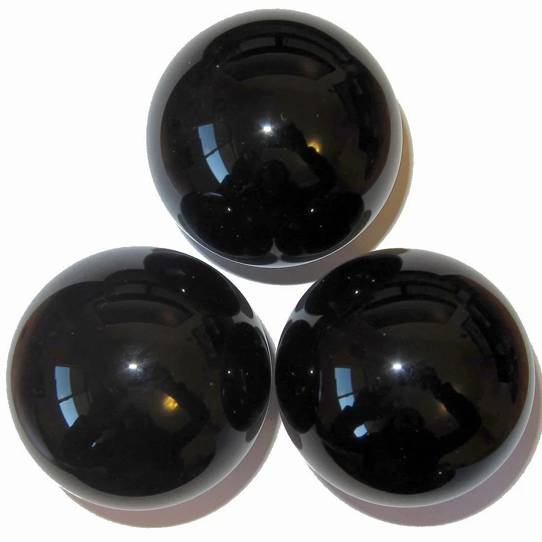 Sfera da Giardino a Specchio 30 cm Acciaio Inox Nero Lucidato Riflettente