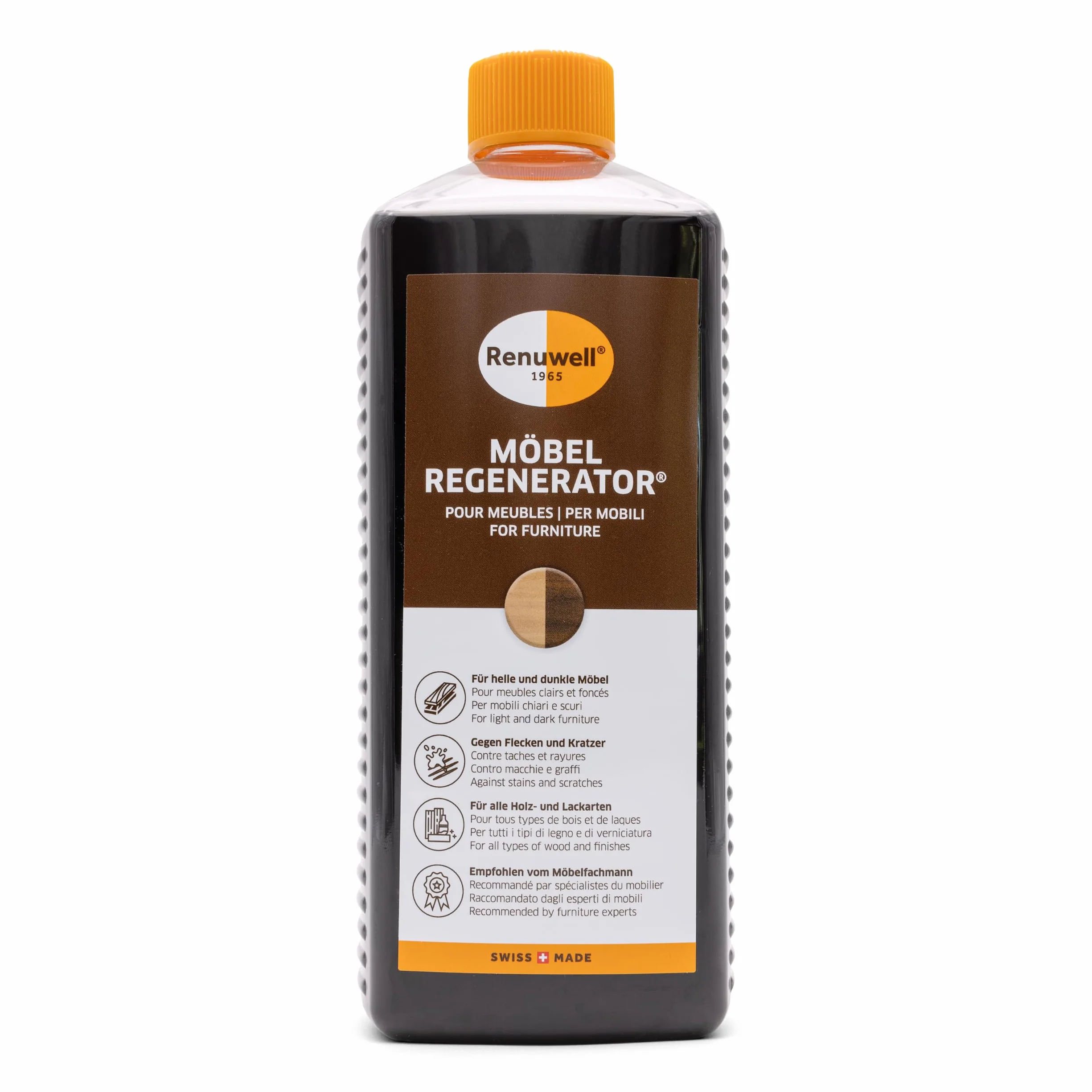 Rigeneratore per mobili Renuwell 1 litro cura intensiva legno rimuove macchie graffi anelli calore