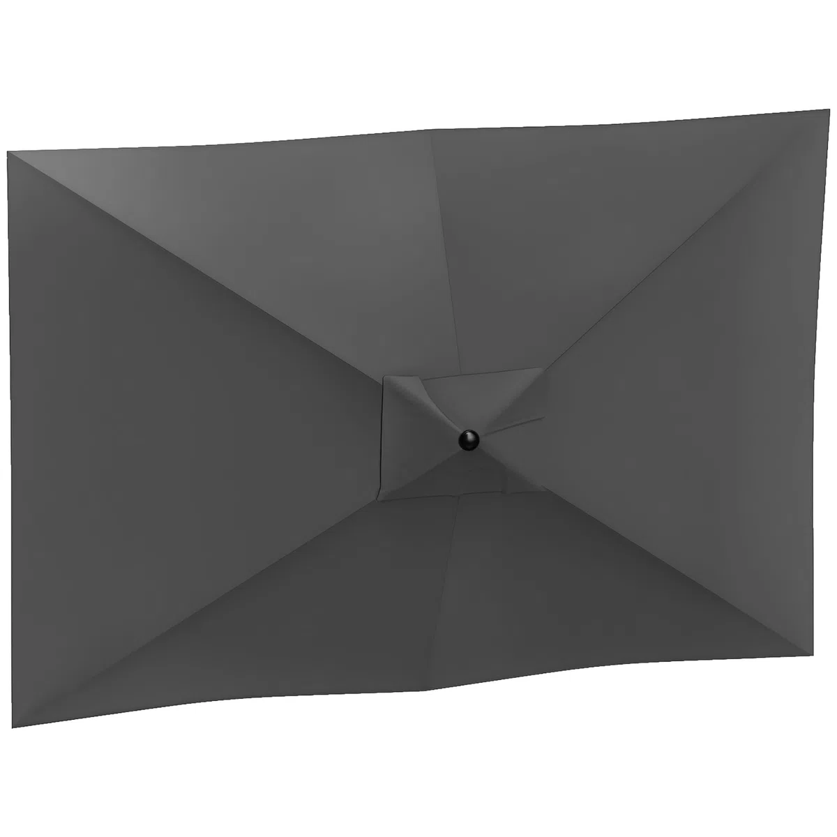 Outsunny Telo di Ricambio per Ombrellone Rettangolare 3x2 m con Presa d'Aria Superiore, Telo per Ombrellone da Giardino a 6 Stecche in Poliestere 180 g/m², Protezione UV 50+