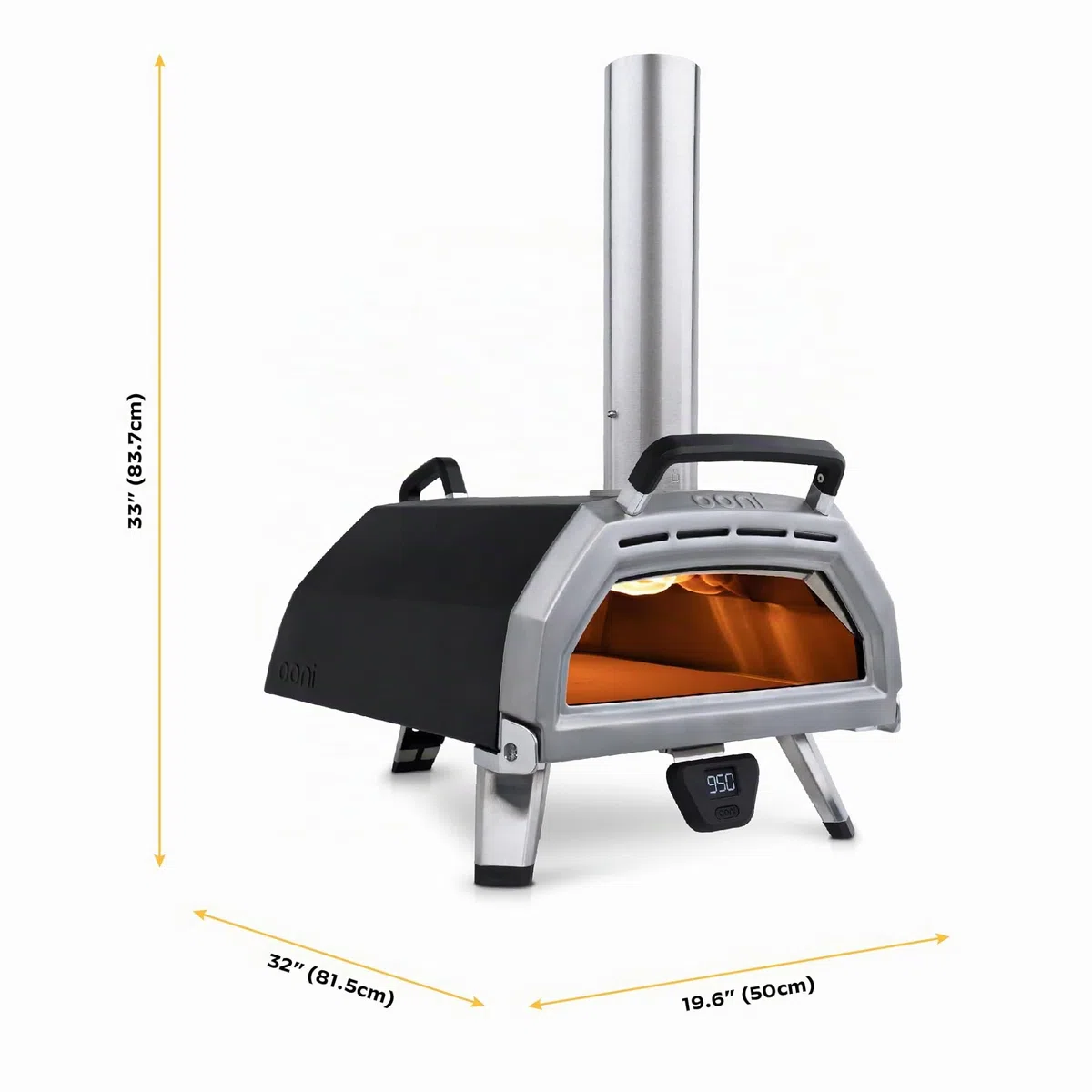 Ooni Karu 16 Forno per pizza multicombustibile all'aperto legno gas carbone 60 secondi