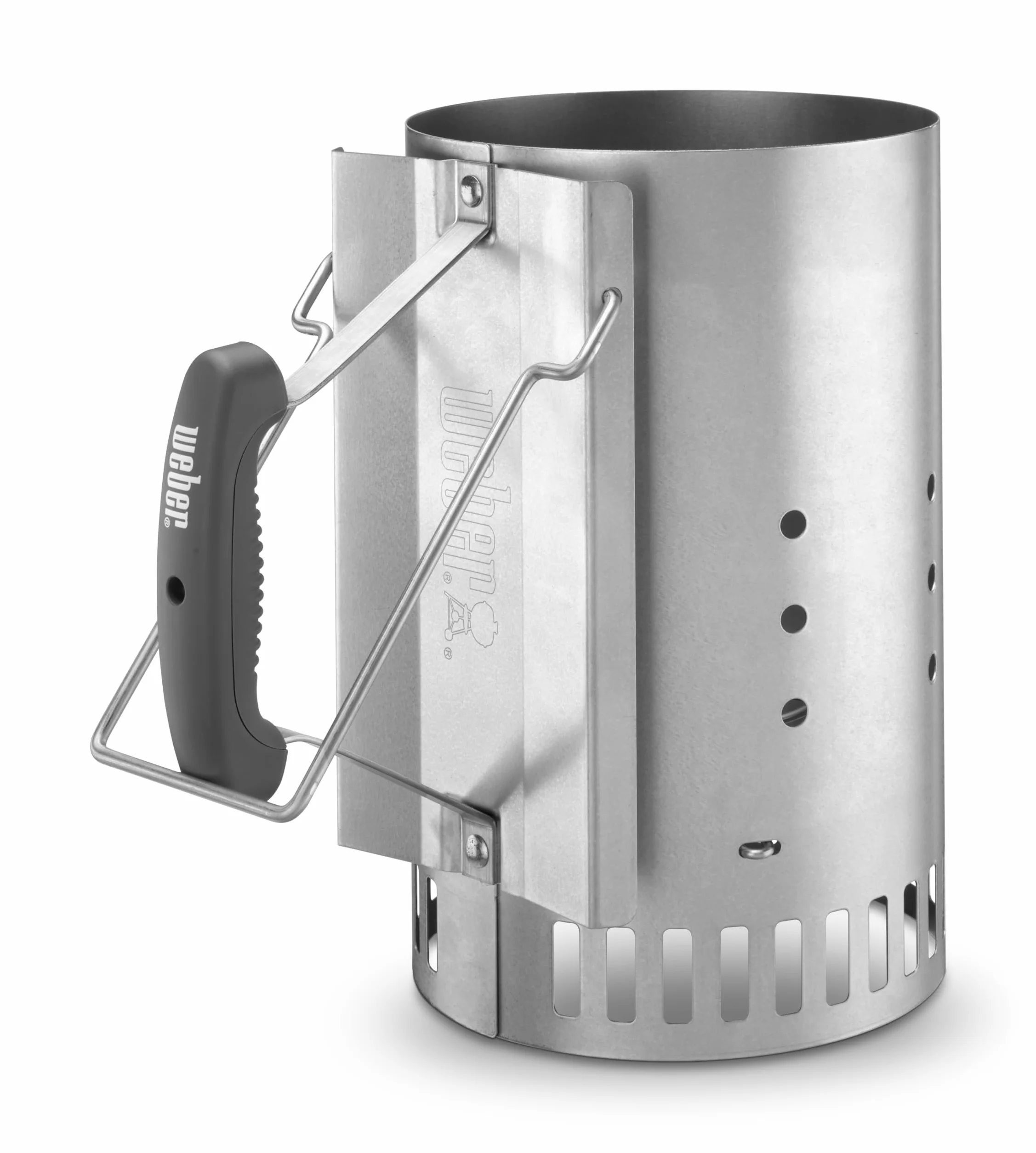 Weber Fireplace Starter Grande 32 cm Altezza 2 Maniglie per Griglie a Carbonella 47 cm