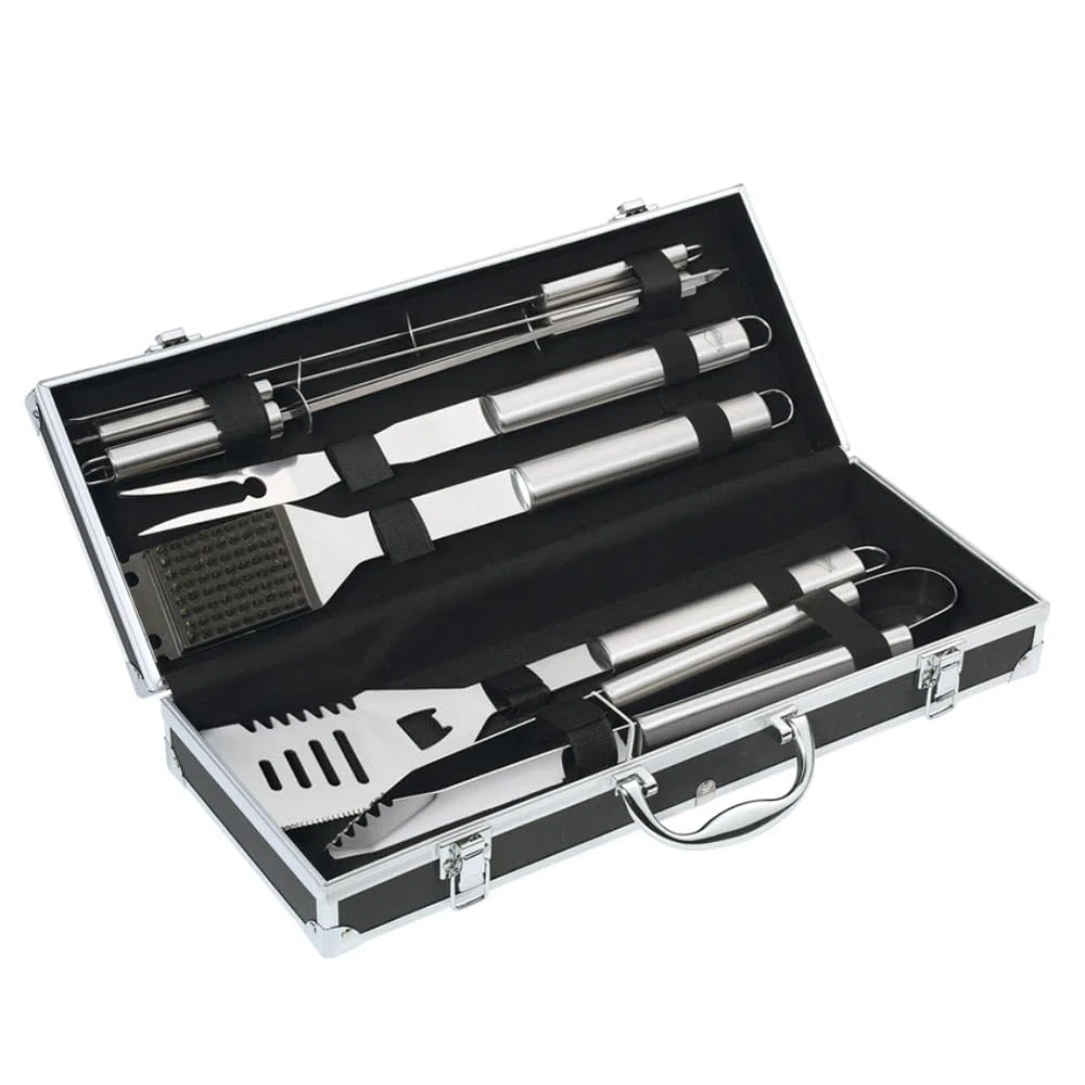 Küchenprofi Barbecue Set Phoenix 8 pezzi, argento