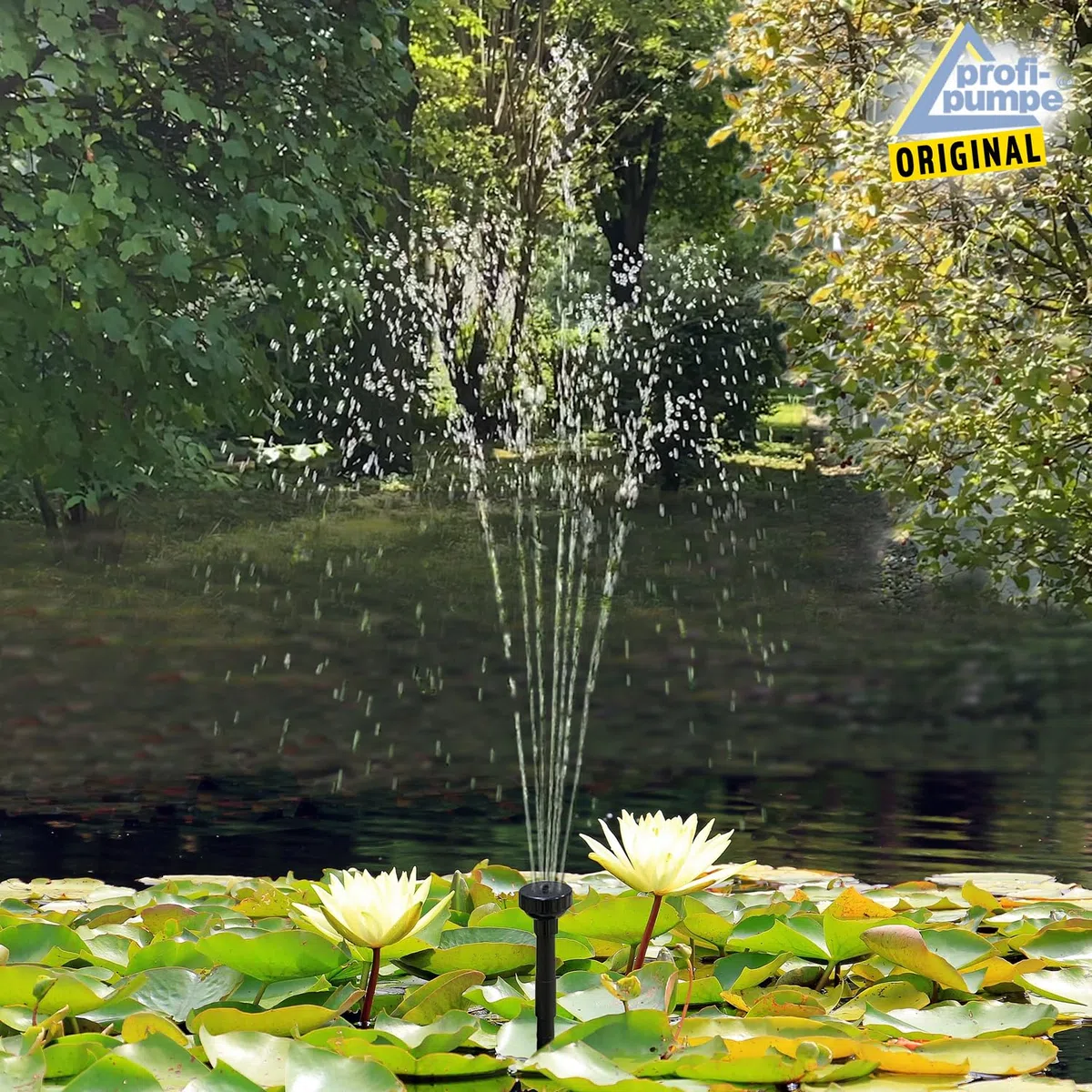 Innovativo filtro solare per laghetto, pompa solare per laghetto, fontana a energia solare, per laghetto da giardino, pannello solare in robusto telaio in alluminio (Solar Aqua-Vital 12-UV-C)