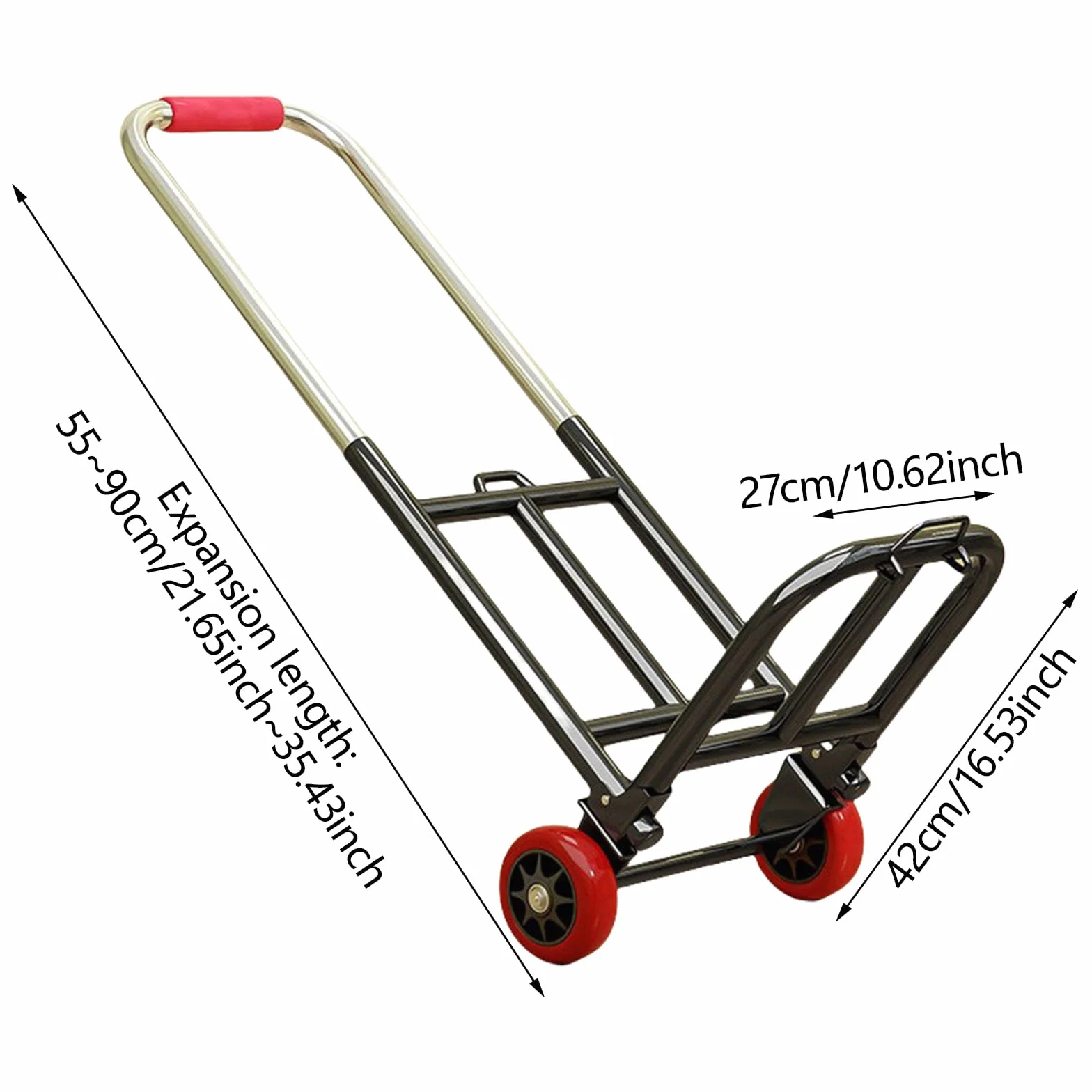 Carrello a mano pieghevole multiuso portatile per casa e giardino