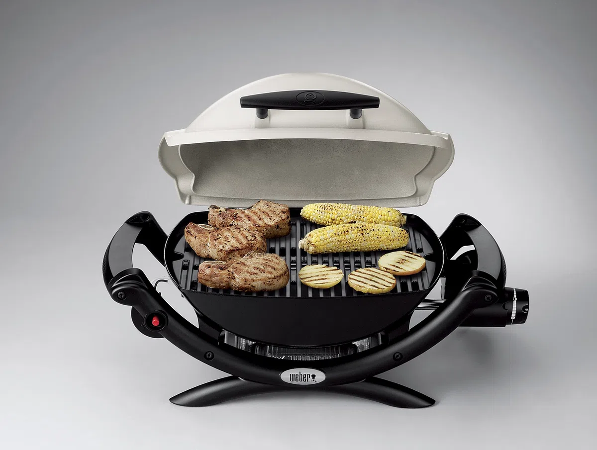 Weber Q1000 BBQ a Gas Barbecue Portatile 43x32cm 1 Bruciatore Ghisa Smaltata Alluminio pressofuso