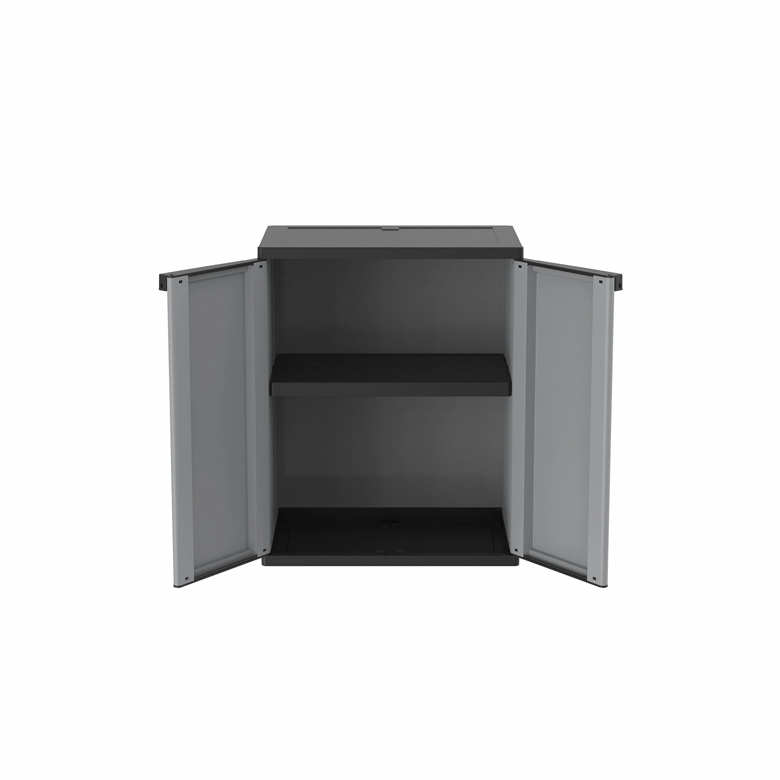 Terry, Jline 68 , Armadietto in Resina con Due Ante, 1 Ripiano Interno, da Interno Esterno. Materiale: Plastica, Dimensioni: 68x37,5x85 cm