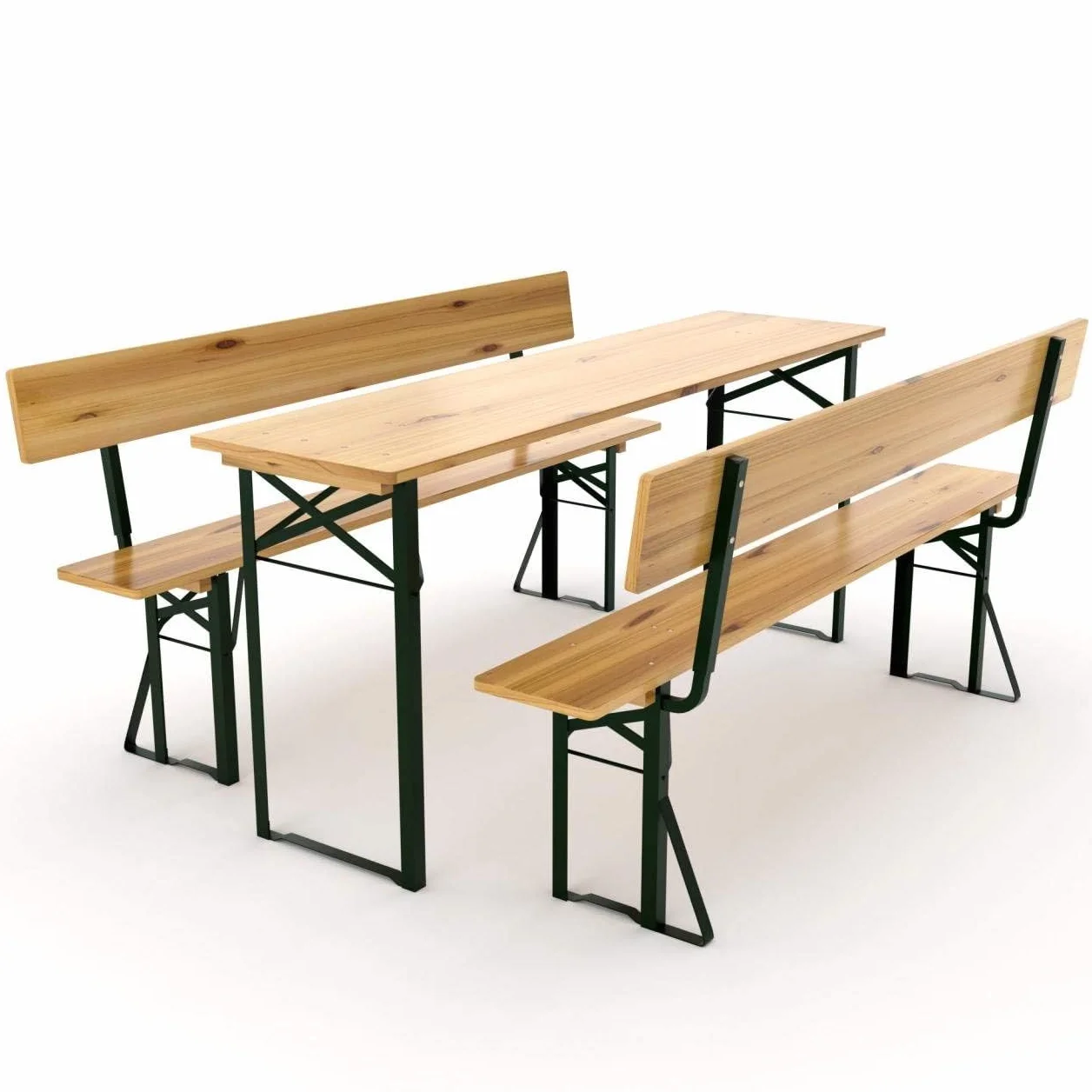 AVANTI TRENDSTORE Imolo Set Birreria Legno Massiccio Laccato 170x77x69 cm