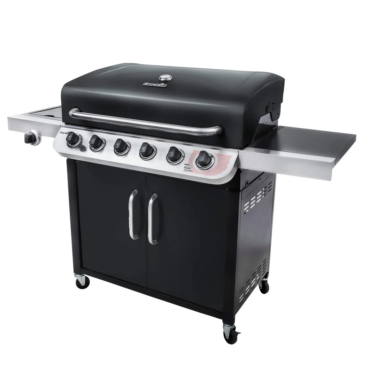Char-Broil Convective Series 640 B XL Barbecue a gas 6 bruciatori bruciatore laterale nero