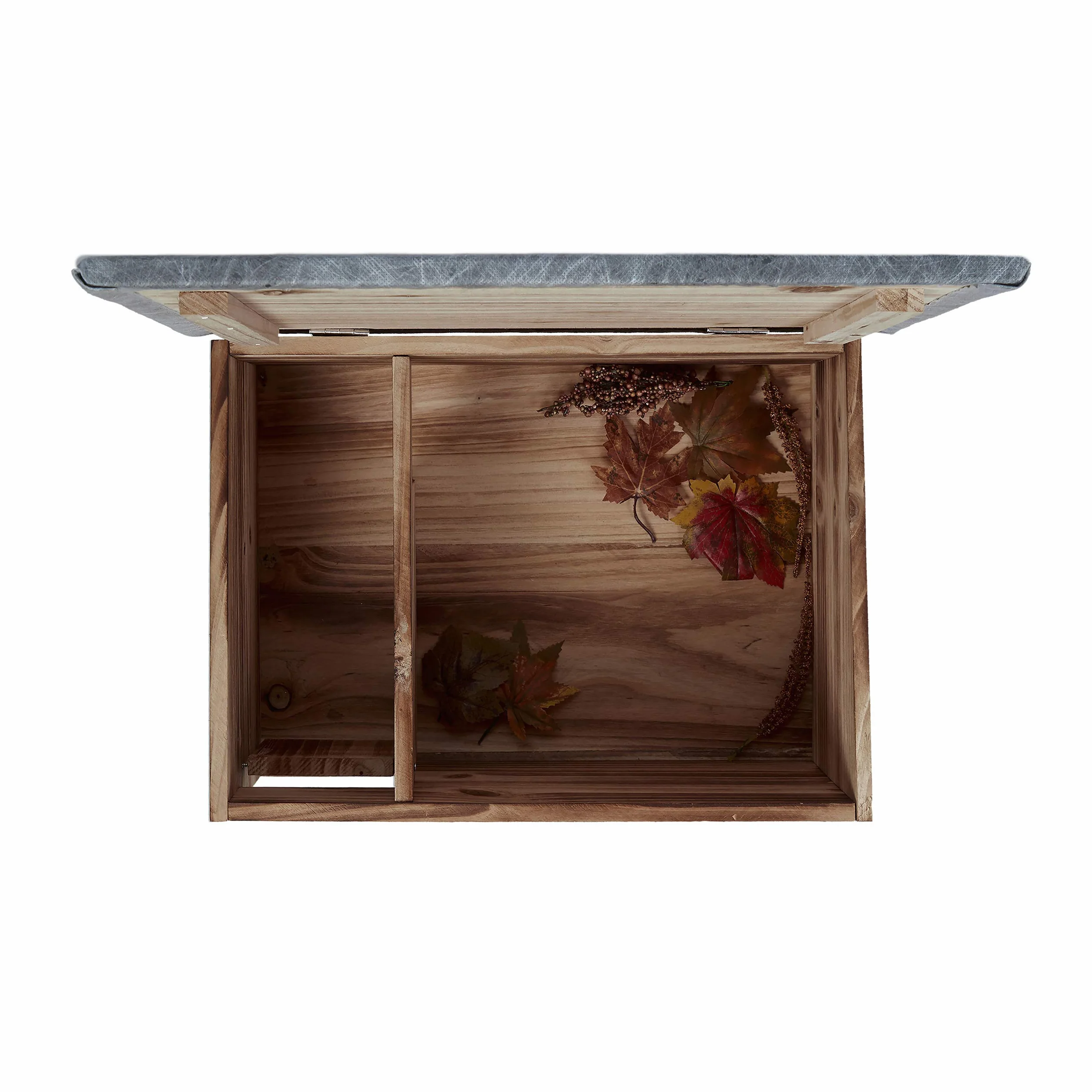 Relaxdays Casetta per Ricci, Resistente alle Intemperie, Riparo dai Predatori, Rifugio per Roditori, 21x46x34, Fiammato