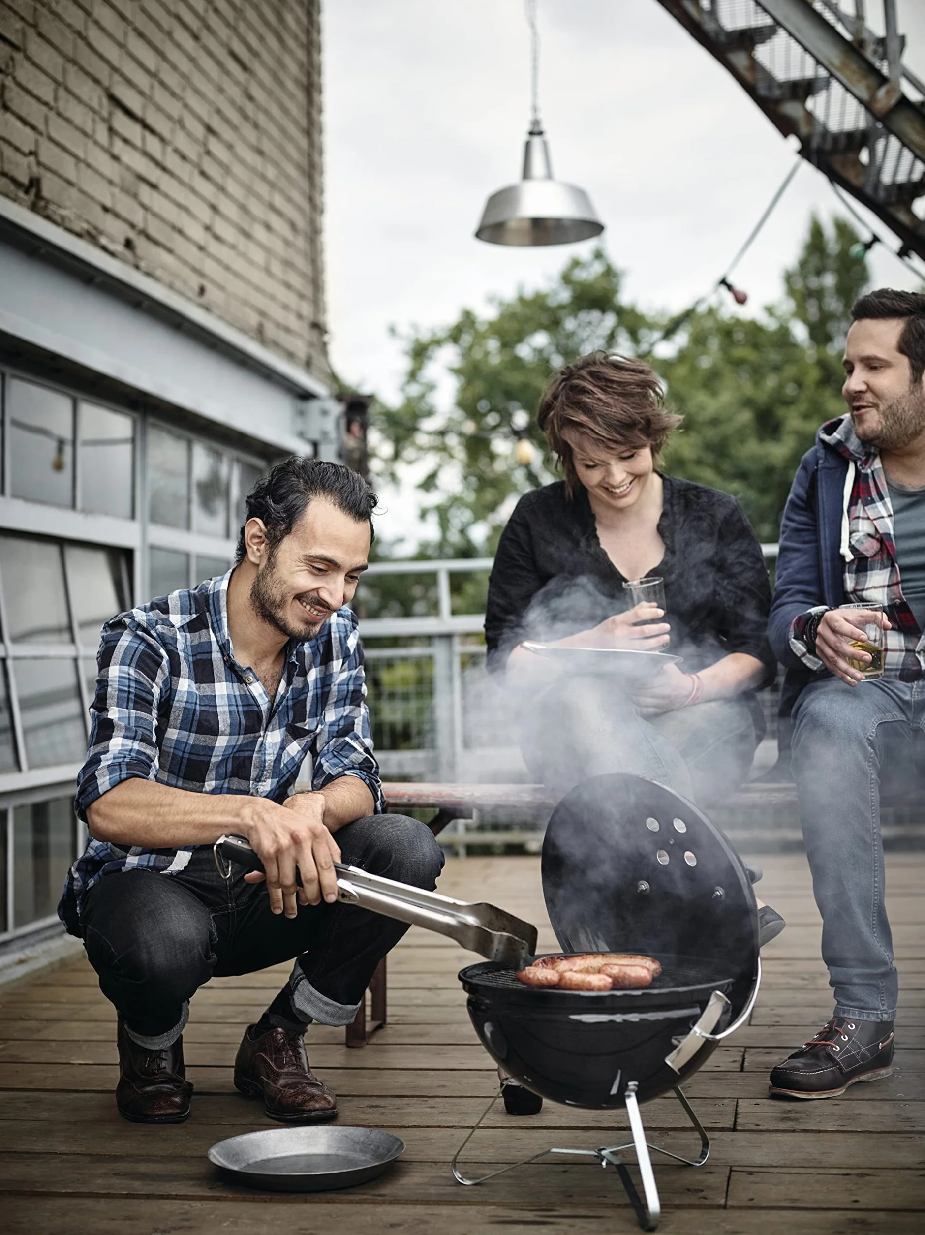 Weber Smokey Premium Barbecue a carbone 37 cm portatile