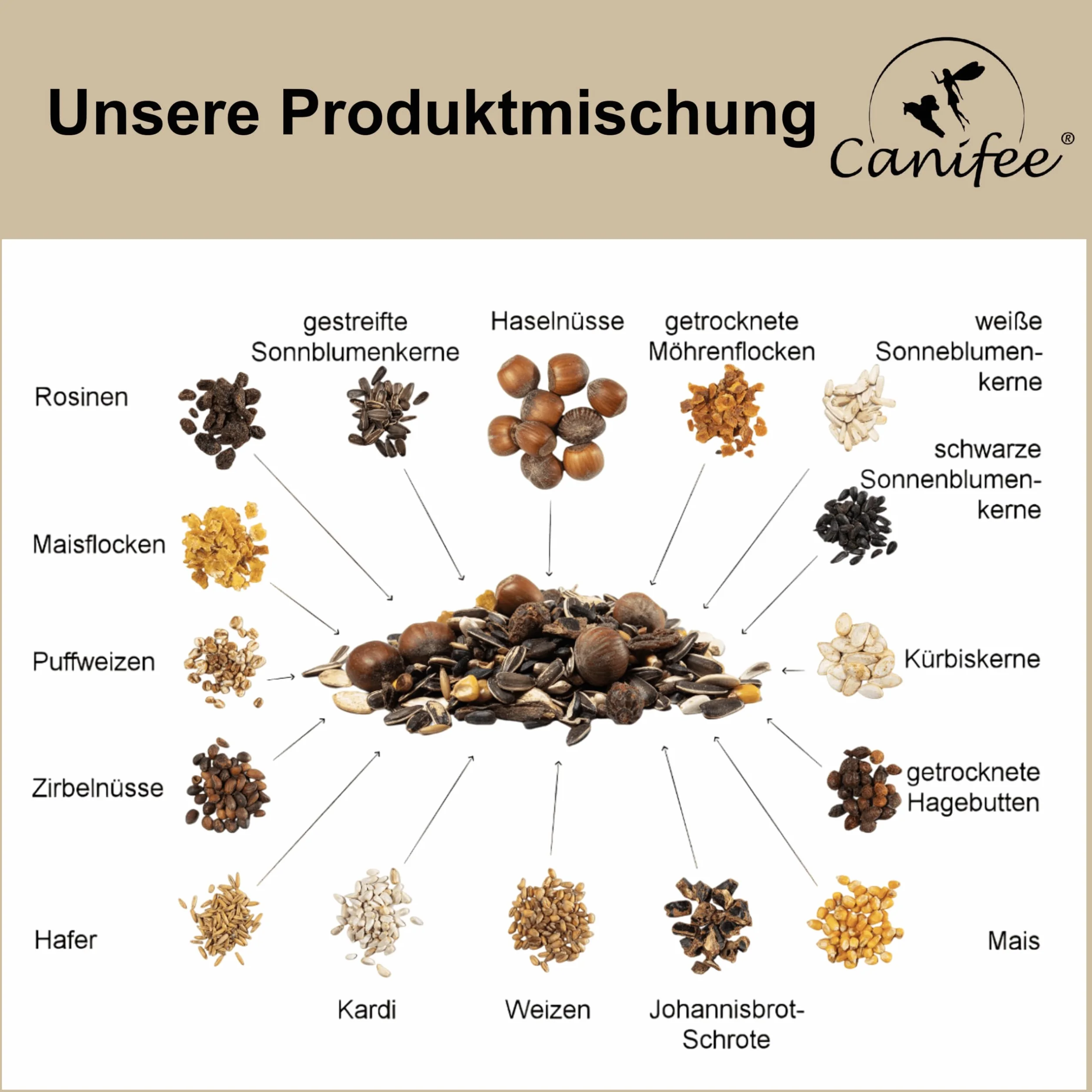 Cibo per scoiattoli 2,2 kg, miscela naturale e completa per tutto l’anno con extra porzione di nocciole – adatto anche per scoiattoli striati