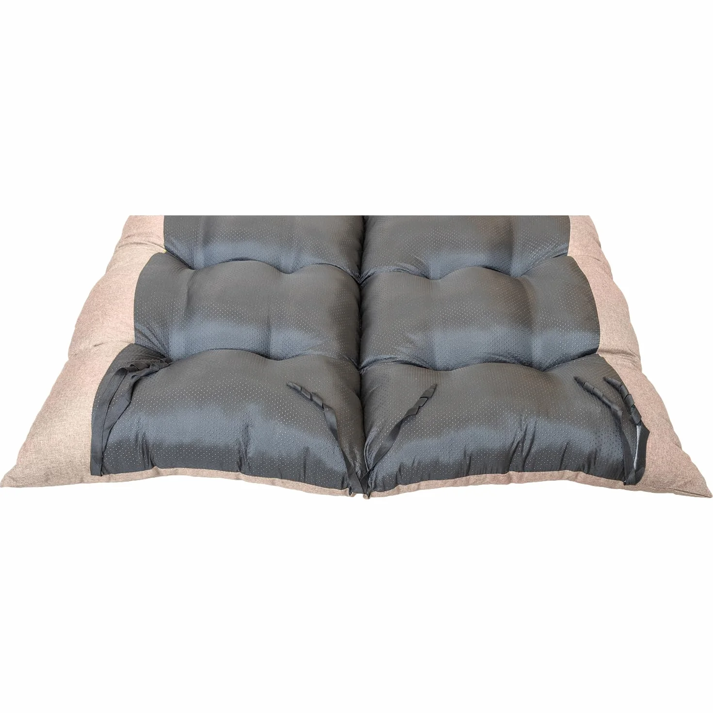 Cuscino Dondolo Da Giardino 3 Posti 160x50x60 - Per Divanetto, Panca, Pallet - Con 2 Cuscini 45x45 cm - Resistente Alla Muffa E All'umidità - Base antiscivolo, Imbottitura spessa - Beige