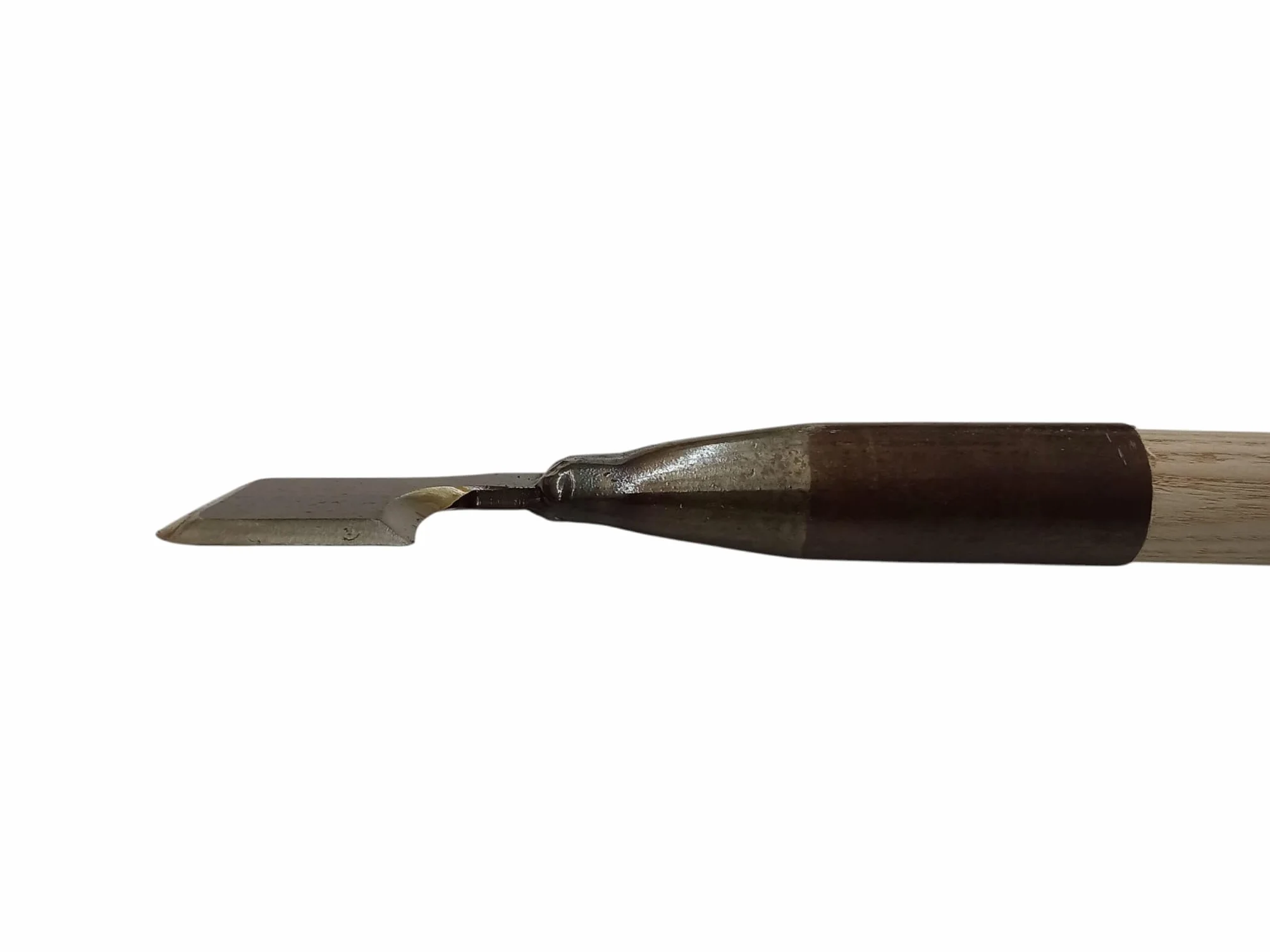 Vanghetto per Tartufi Professionale MODELLO TOSCANA 5X5 CM con Manico in FAGGIO LUNGHEZZA TOTALE 75 CM
