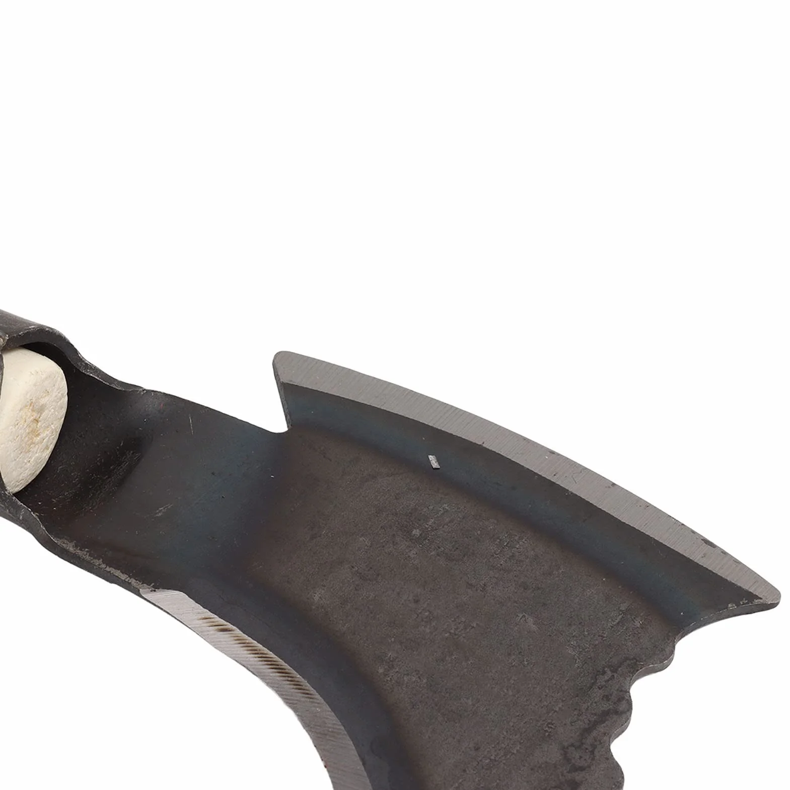 HEEPDD Falce per in Acciaio al Manganese Alto, Doppia Falce Falce per Pulizia Falce per da Giardinaggio Multiuso (Testa di Taglio Singola, Bastone di Legno)