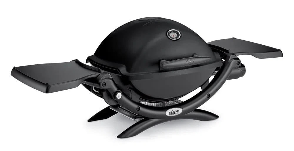 Weber Q1200 Barbecue a Gas Portatile, Griglia in Ghisa Smaltata 43 x 32 cm, Nero
