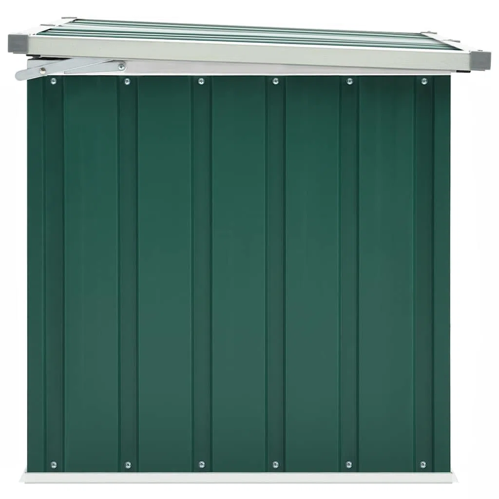 Generico Baule da giardino verde 129x67x65 cm,Mobili da giardino,Cassapanche da esterno-46261
