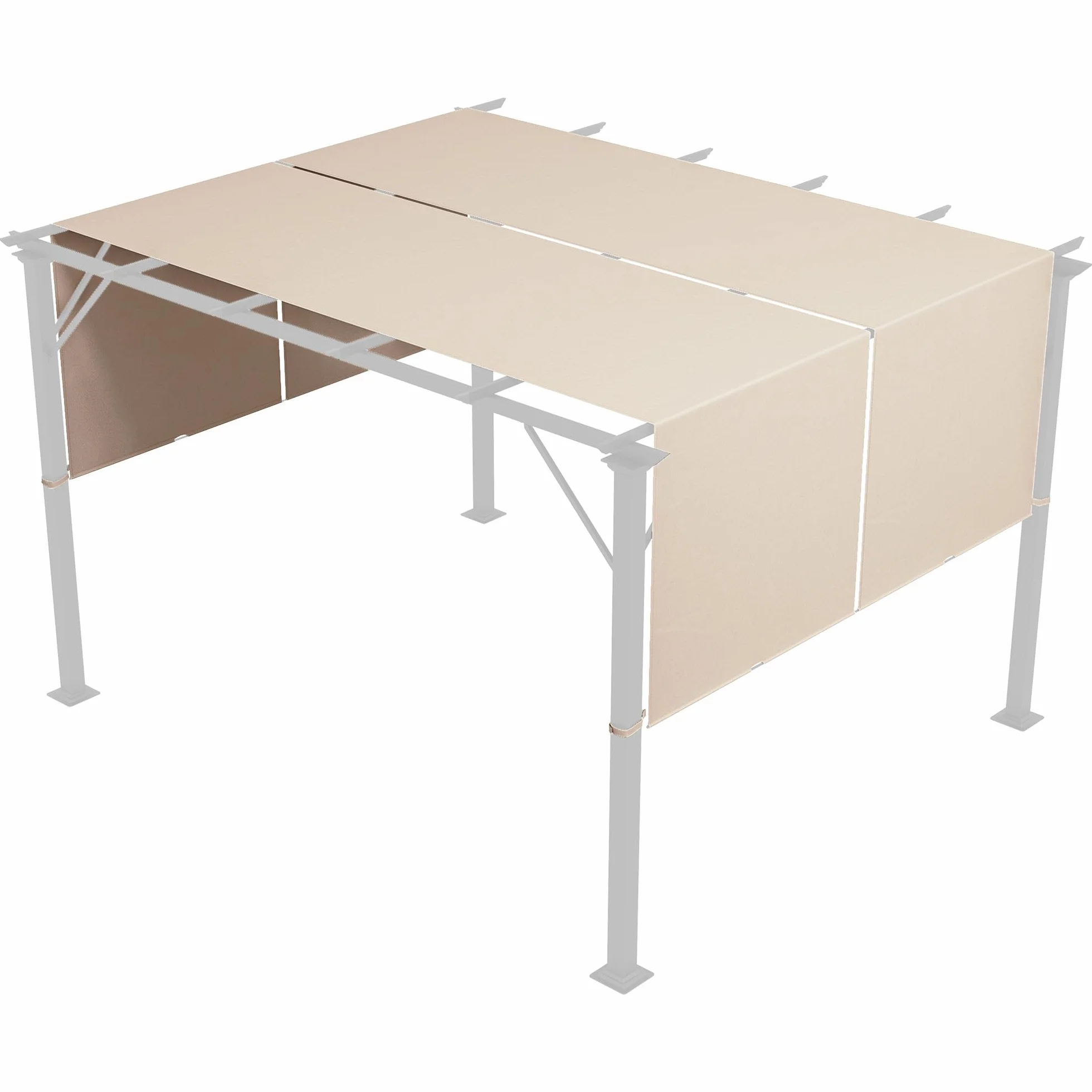 Outsunny Ersatzdach für Pergola 488 x 122 cm UV-Schutz Sonnensegel Terrassenüberdachung