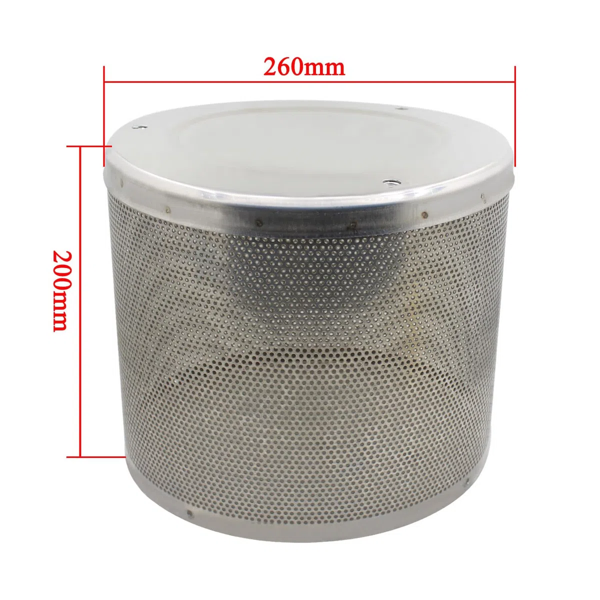 Rete metallica per riscaldatore a gas esterni patio giardino stufa fungo copertura griglia Argento 260mm