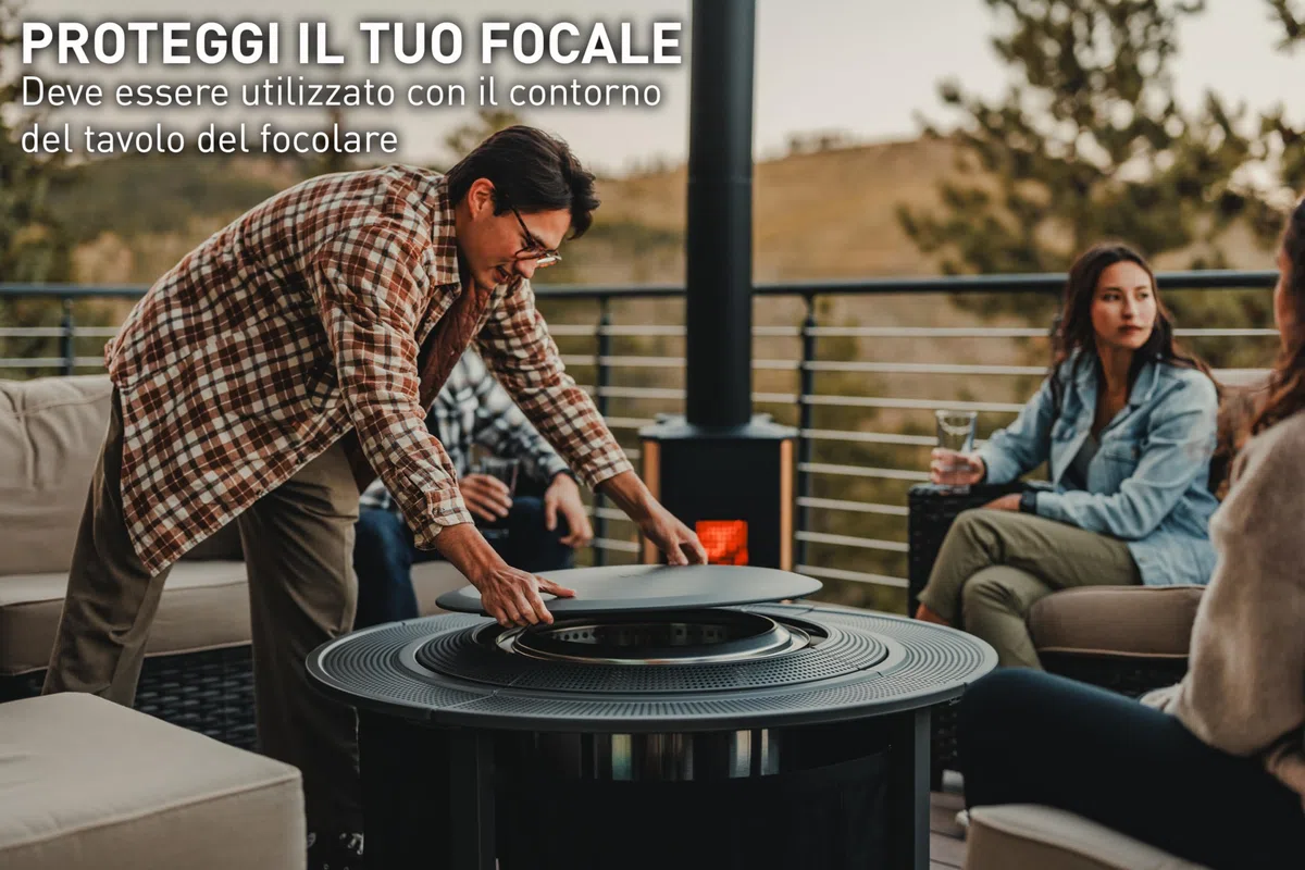 Solo Stove Surround Surface per Ranger e Bonfire | Coperchio resistente per copertura del focolare, acciaio laminato a freddo, Diametro: 87,82 cm, Peso: 6,2 kg
