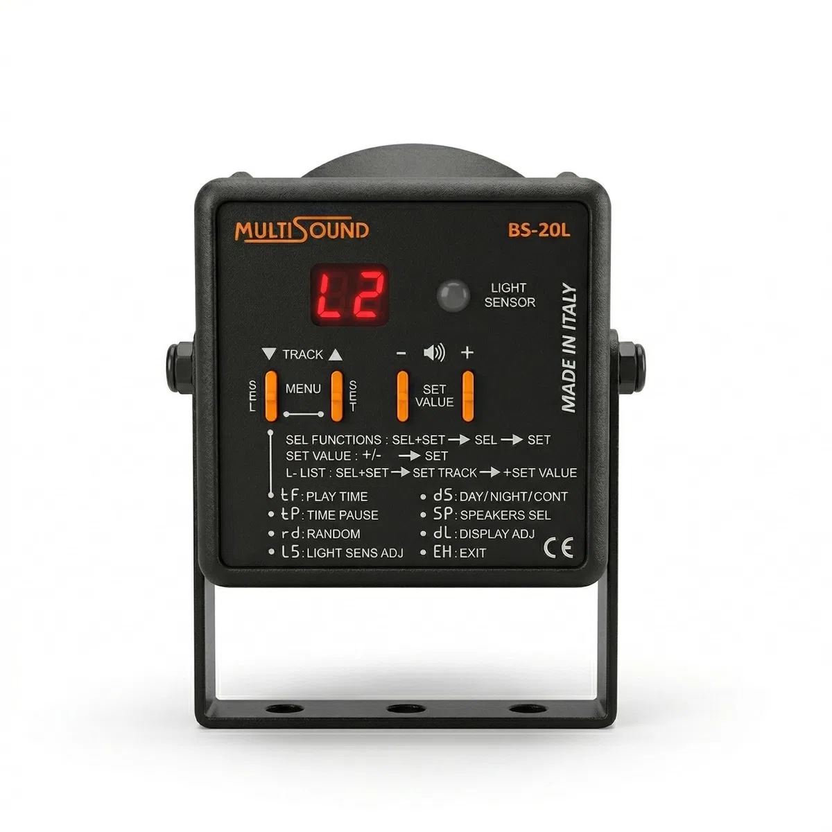 Multisound - Dissuasore Acustico Scaccia Piccioni, Storni, Gazza, Cornacchia, Picchio - Deterrente Uccelli Repellente Sonoro per Allontanare Piccioni e Uccelli (BS-20L - URB-1_REV2)