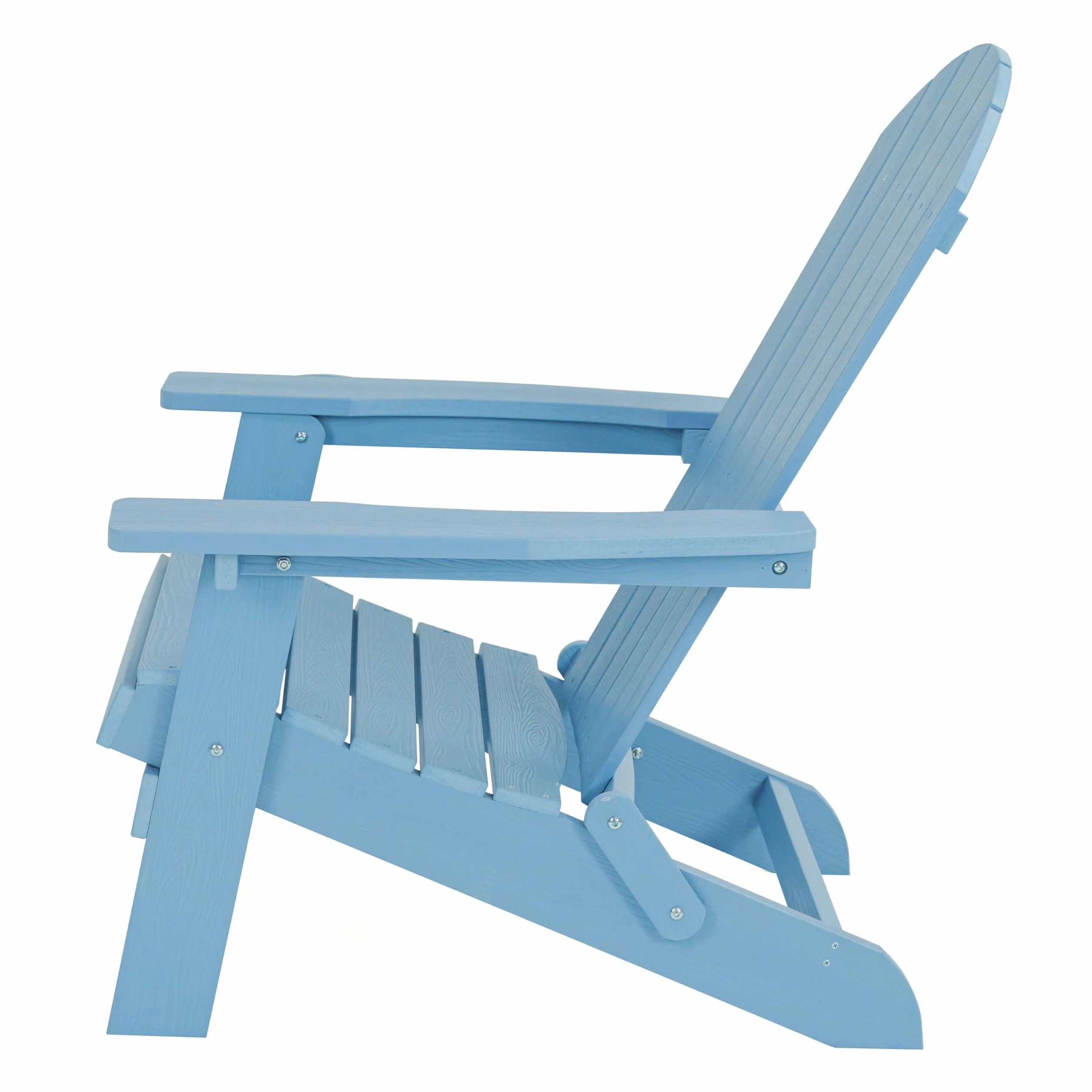 AXI Claire Sedia Adirondack plastica azzurra 84,5 x 77 x 95,5 cm sedia da giardino a sdraio