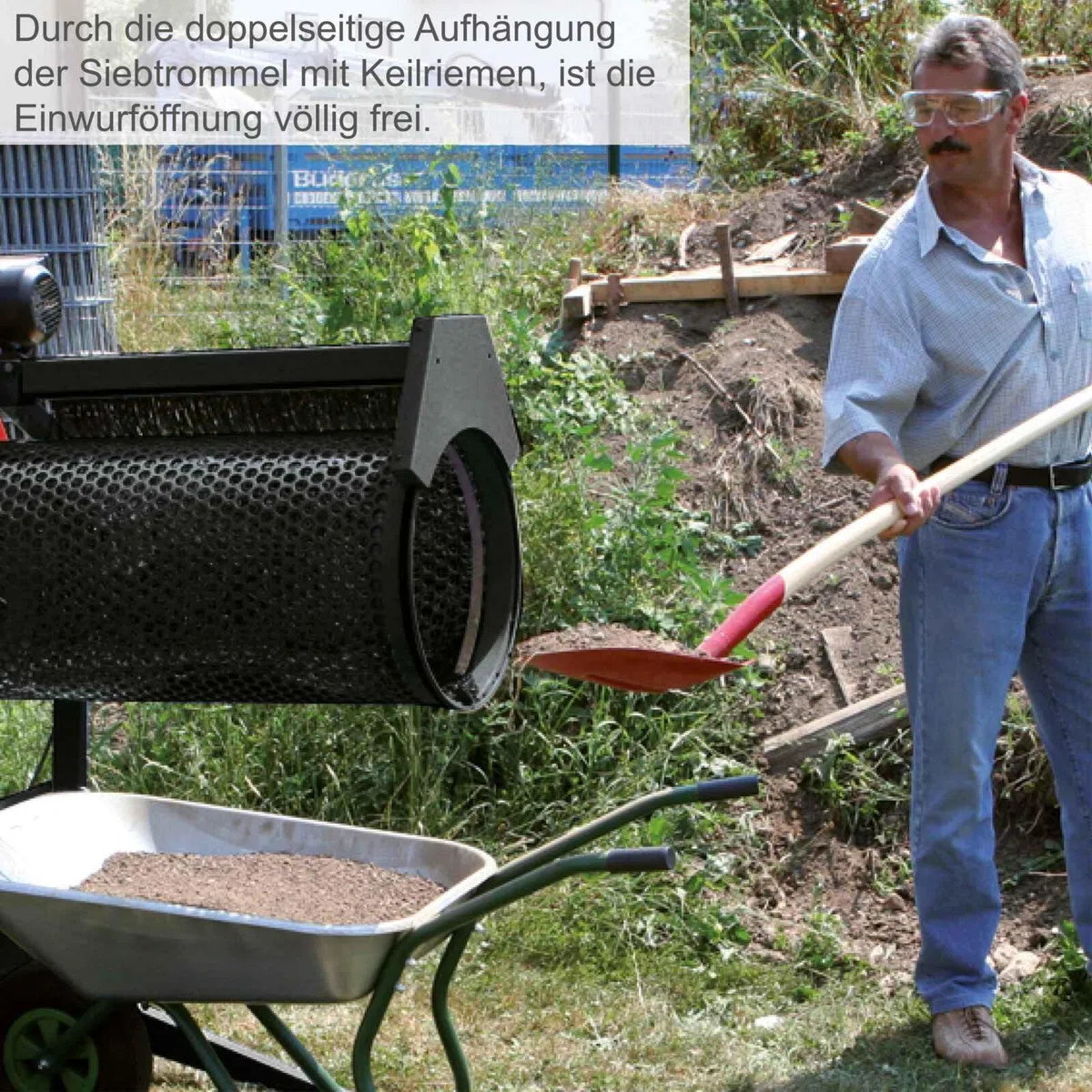 Scheppach Rullo Setaccio da Giardino