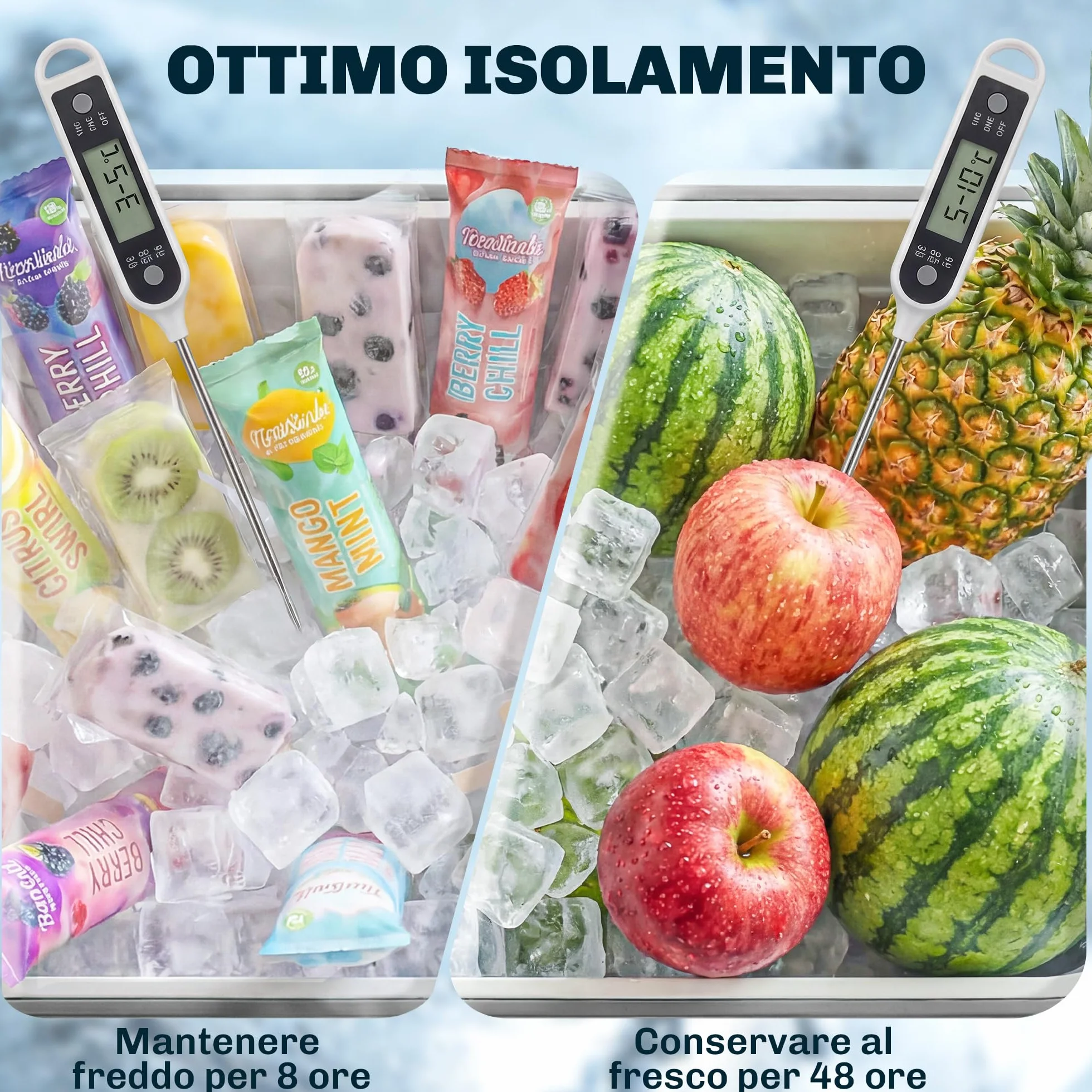 Outsunny Ghiacciaia da Giardino 76L, Carrello Portavivande con Ripiano, Apribottiglie, Ruote Bloccabili, Argento