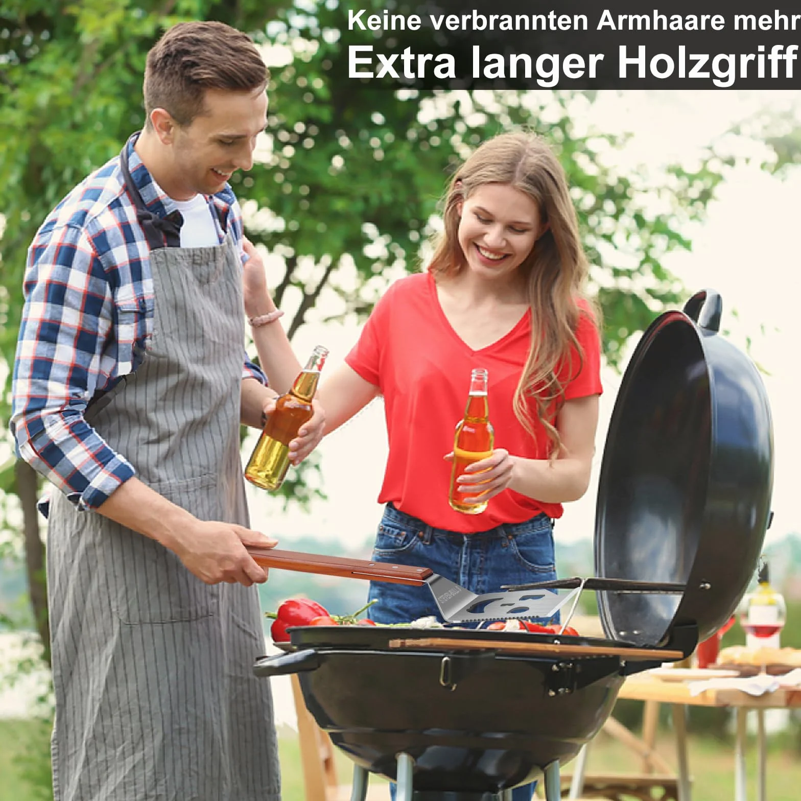 STEVEN-BULL S Spatola Barbecue 7 in 1, Utensili Barbecue Unici, Accessori Barbecue per Campeggio Esterno, Barbecue, Regali per Uomo