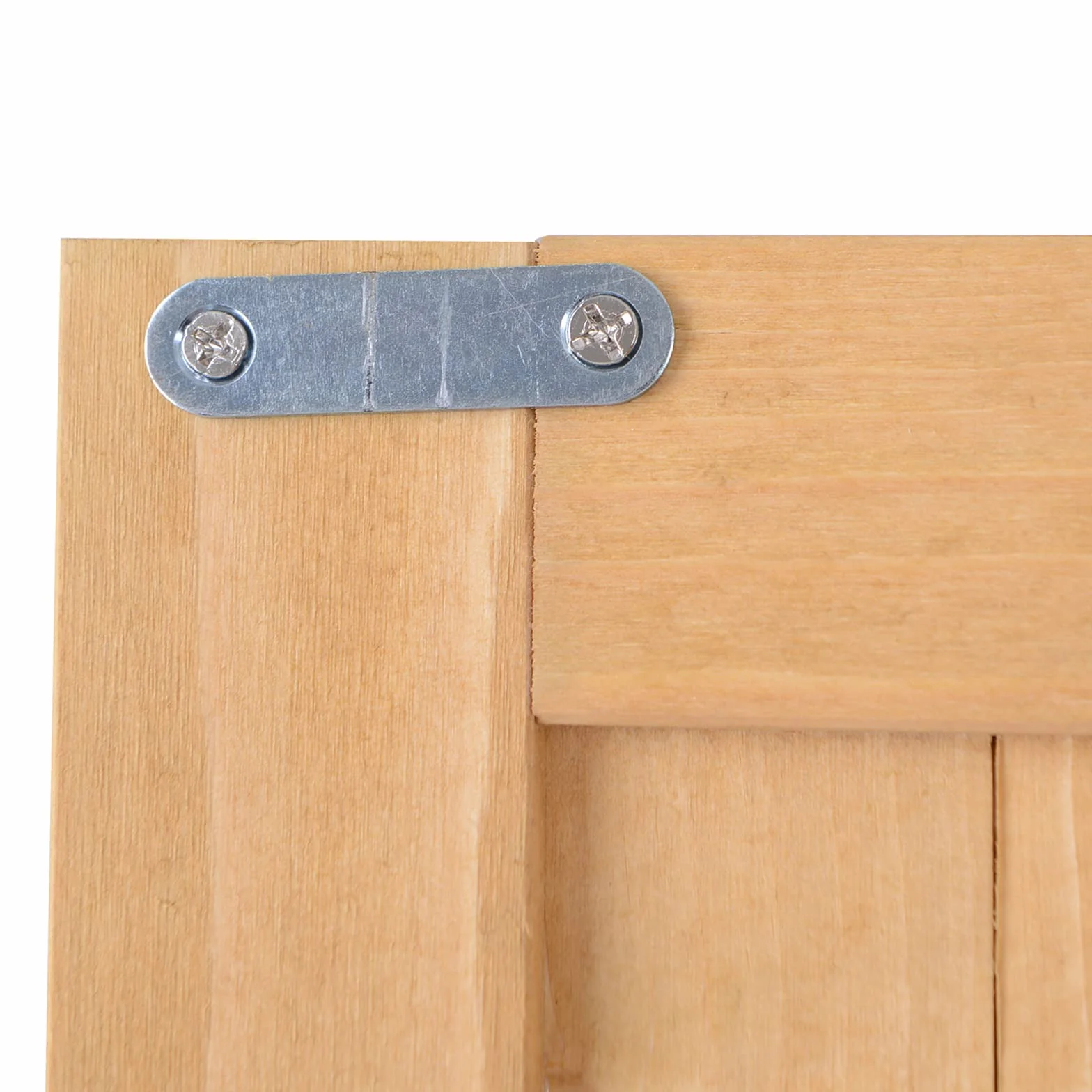 Outsunny Casetta da Giardino in Legno di Abete con Porta Doppia, Capanno Attrezzi con Mensole e Finestre, 127.5x50x164cm