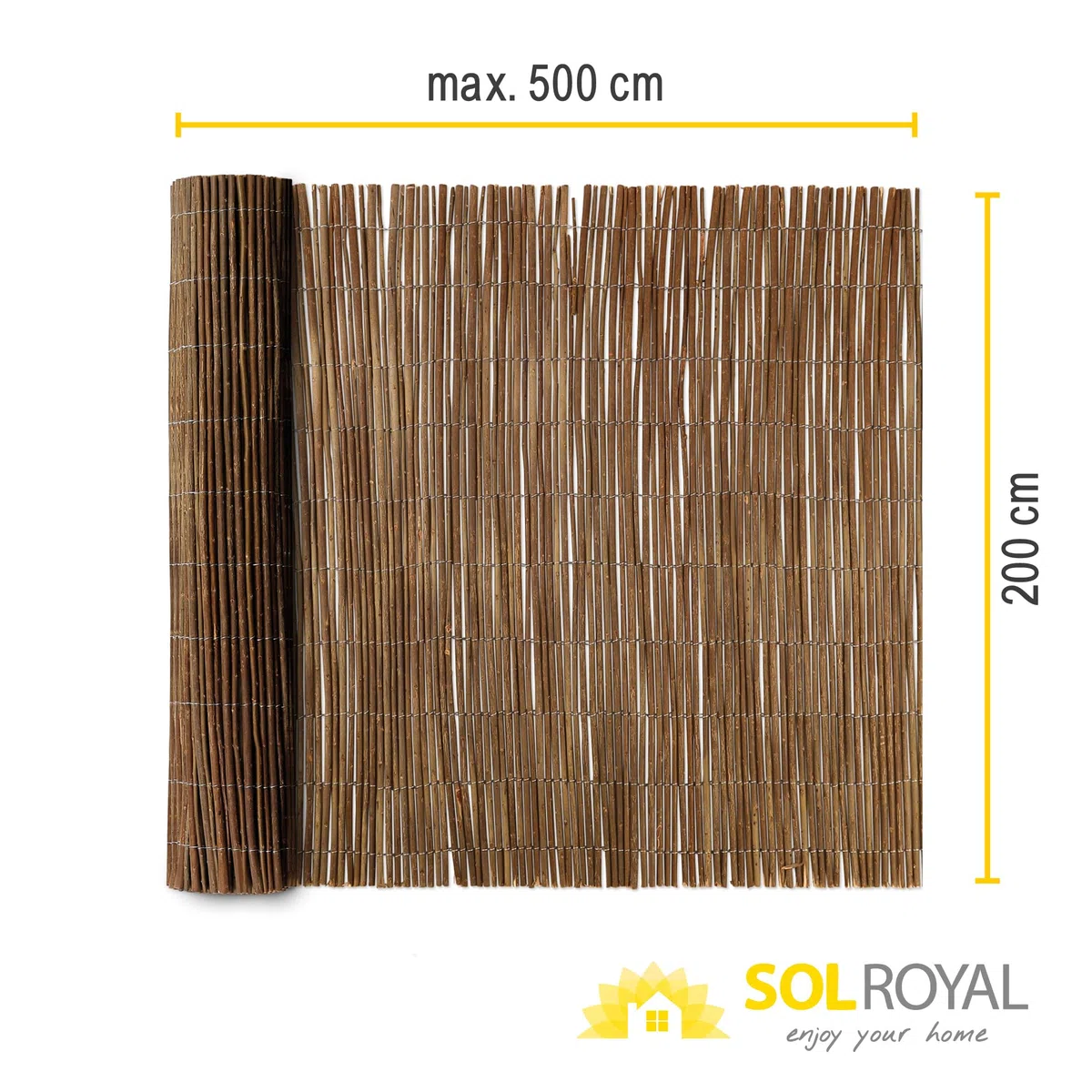 Sol Royal Arella Vimini Frangivista Frangivento SolVision W79 Pannello Recinzione 500x200 cm