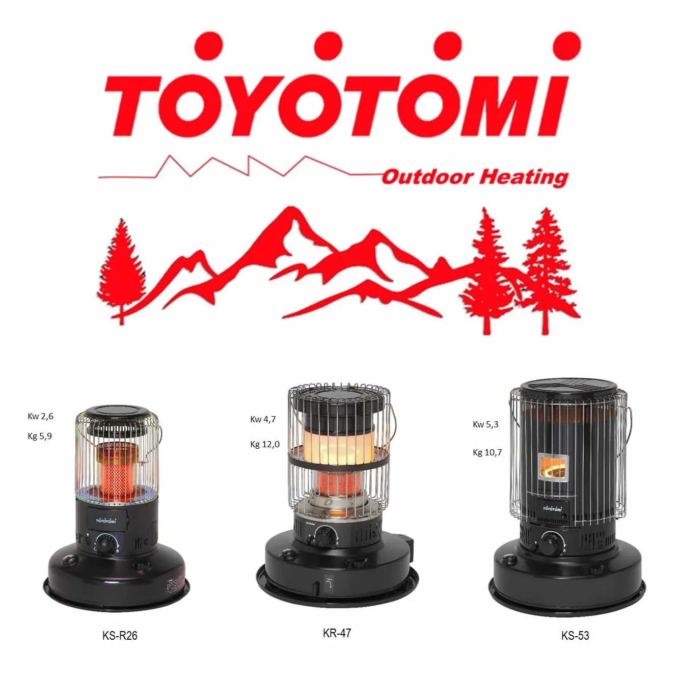 TOYOTOMI KS-R26 Stufa a Combustibile Portatile