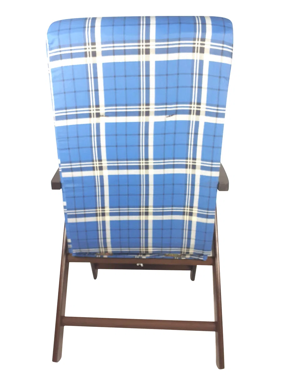 Sedam Srl Poltrona Molisana w Legnie Sdraio Reclinabile 4 Pozycje MADE IN ITALY Blu