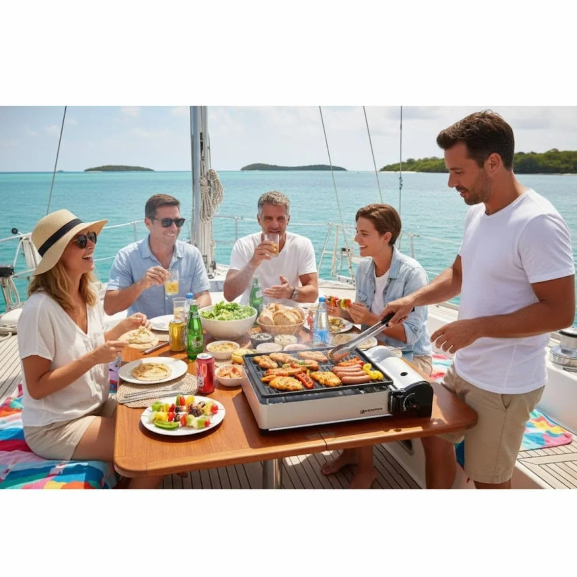 Kemper Barbecue A Cartuccia Gas 1,9 KW Piastra 27x34 cm
