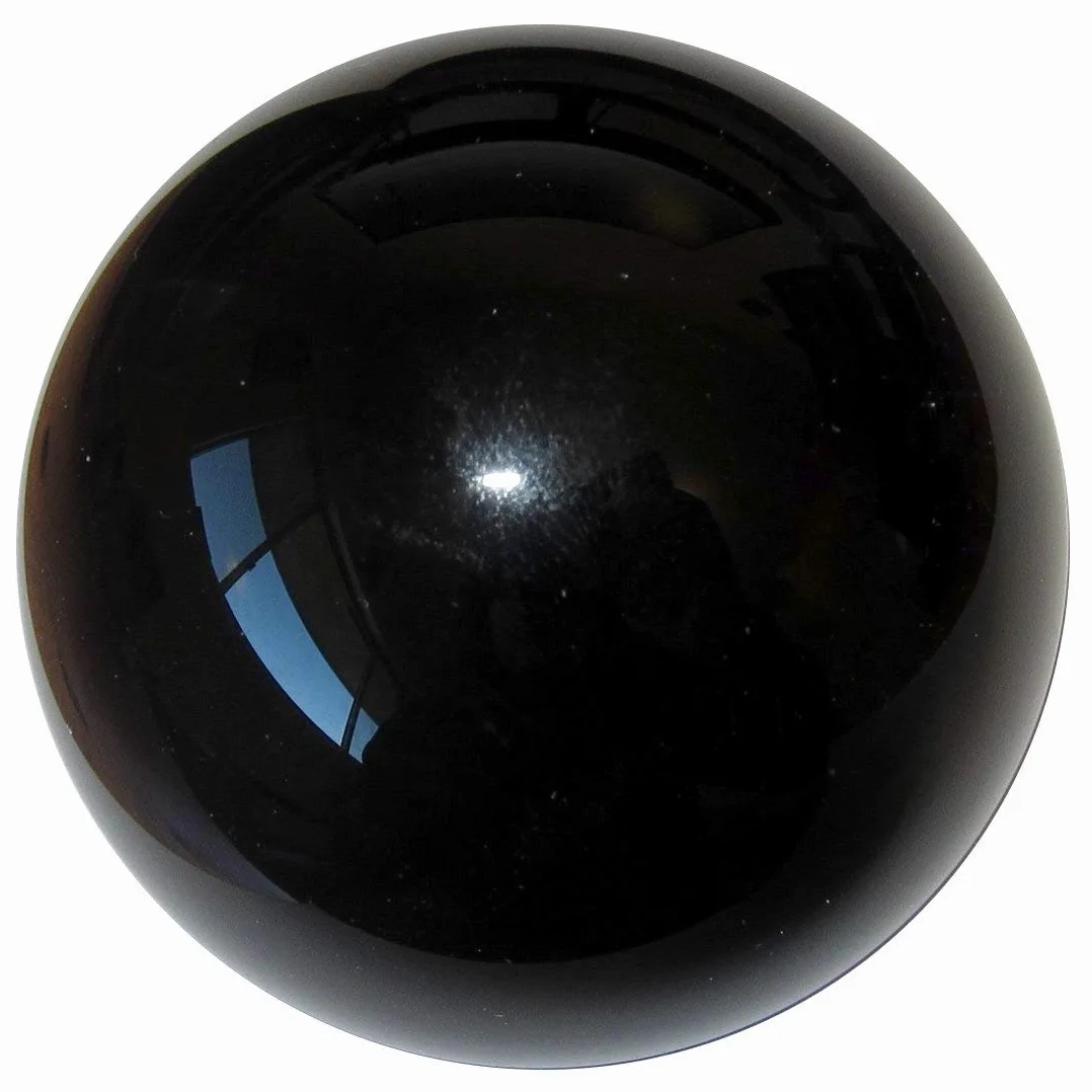 Sfera da Giardino a Specchio 30 cm Acciaio Inox Nero Lucidato Riflettente