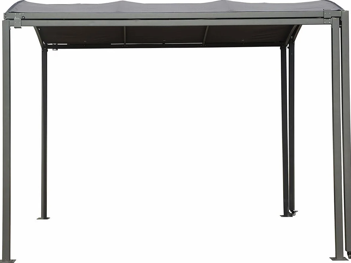 Habitat et Jardin Mathis Tettoia in Metallo Estensibile 303/566 x 295 x 240 cm Antracite