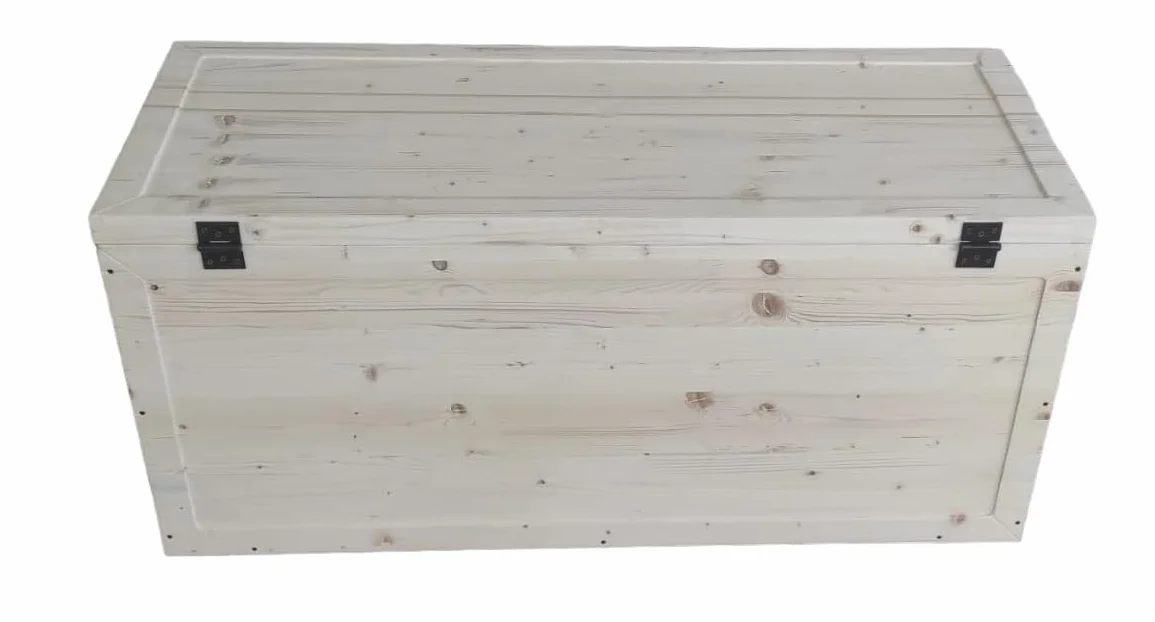TOTAL WOOD 2012 Cassapanca in Legno 70x40x40 cm al Naturale Non trattato Anche su Misura