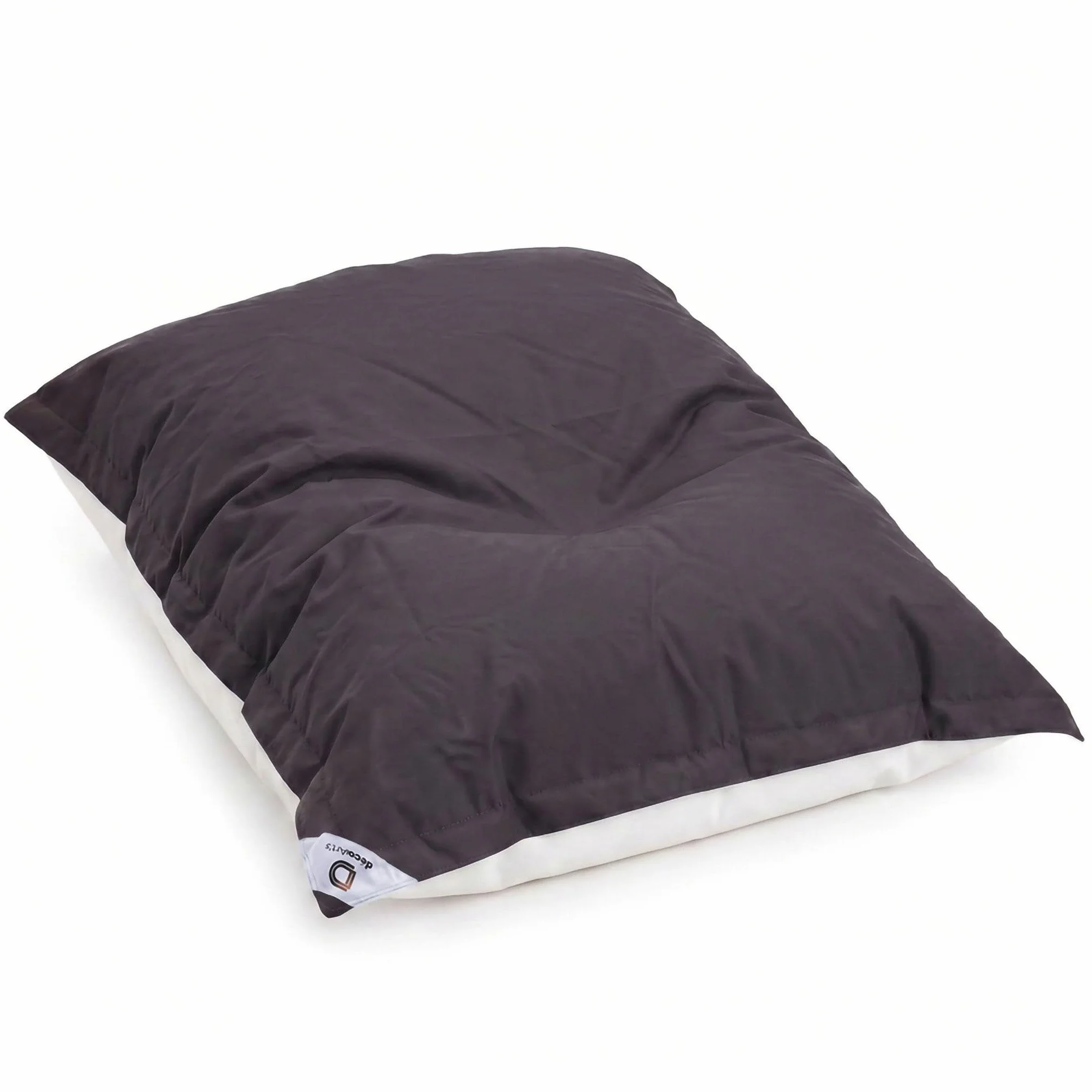 Pouf da Esterno Gigante XXL 180x140cm Imbottito (Non Gonfiabile) Galleggiante Piscina - Pouf Giardino Impermeabile Sfoderabile - Riempimento 450L Palline Polistirolo - Grigio Carbone