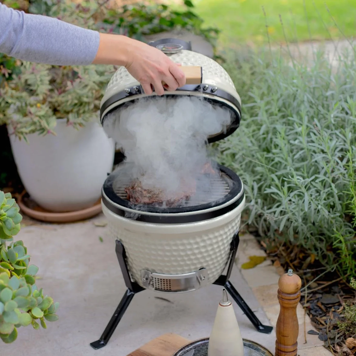 Livoo Barbecue affumicatoio Kamado DOC330 ø27 cm argilla refrattaria