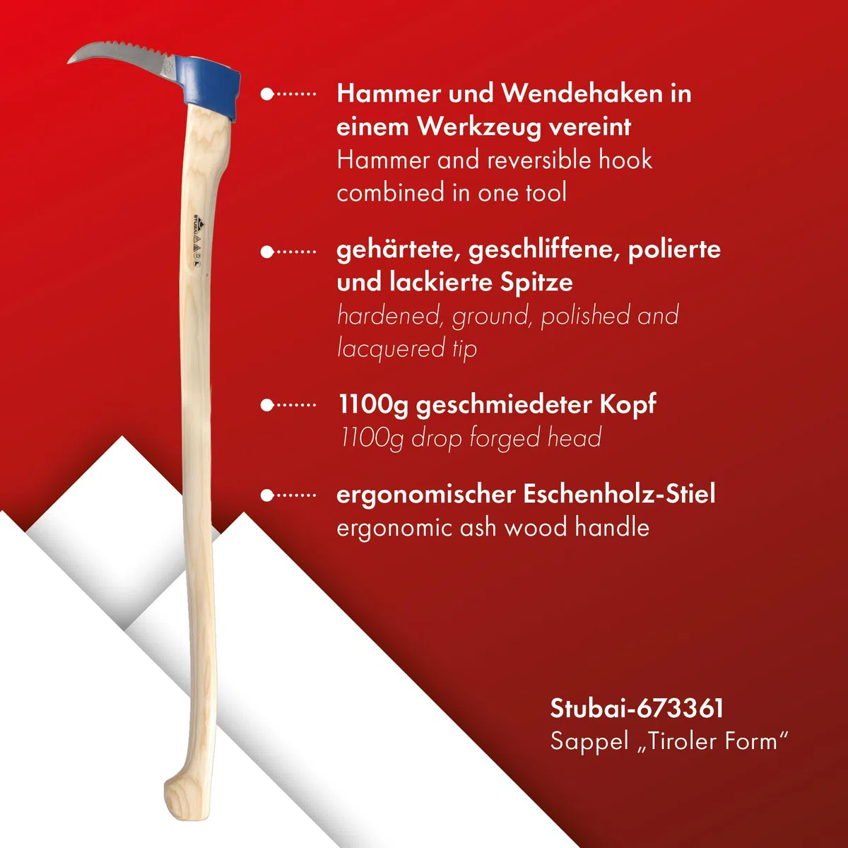 Stubai Tiratronchi Dentato con Manico Lungo 1100 G