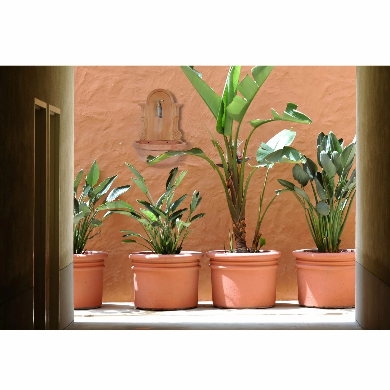 Fontana giardino esterno terracotta L43xPR37xH65 Fontana d'acqua fredda
