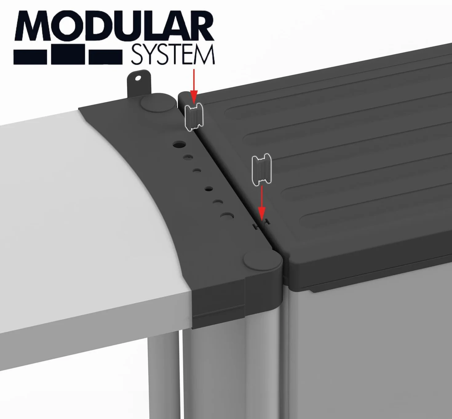 BuyStar Armadio 1 Anta da Esterno 34x40x85h cm, 1 Ripiano Regolabile Interno e Maniglia - Sistema a Incastro, Senza Viti, Idrorepellente, Robusto, Garage, Terrazzo, Officina - Made in Italy