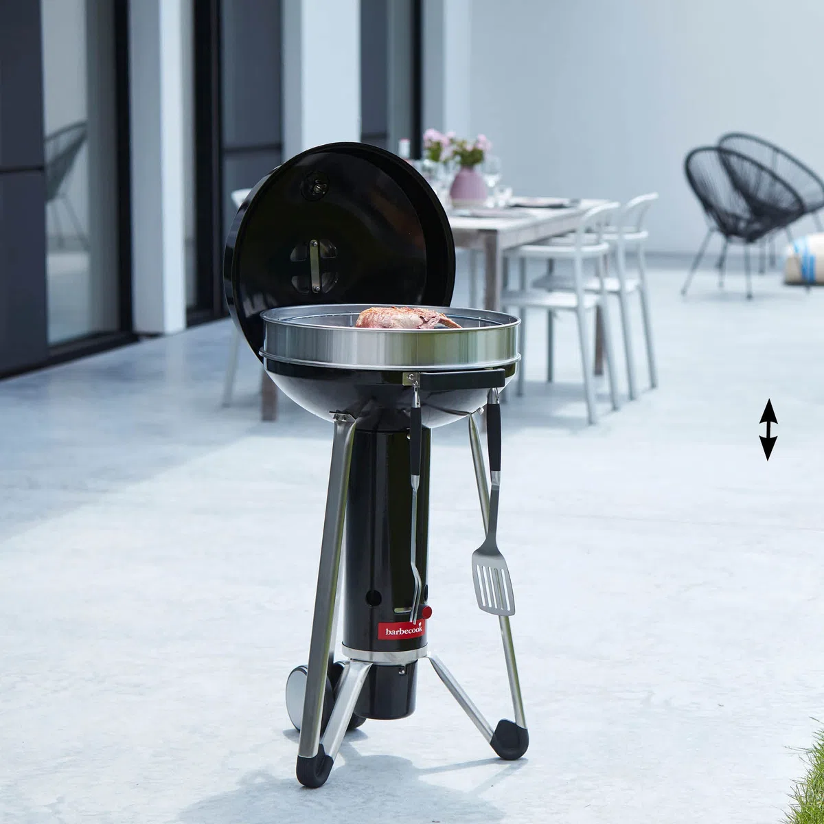 Barbecook Set di Utensili per Barbecue Black Pepper con Forchettone, Pinze e Spatola