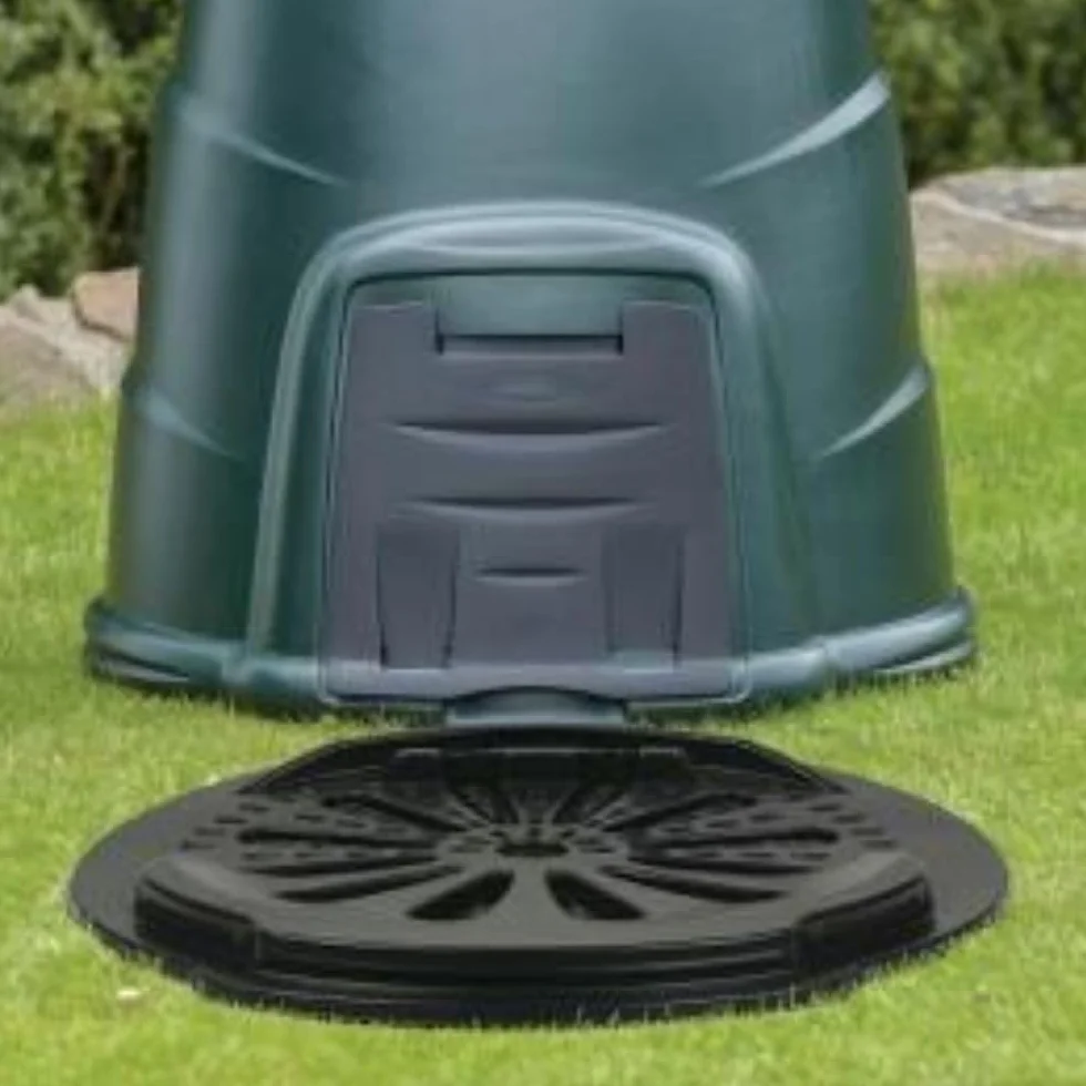 Convertitore di compostaggio da 330 litri, compostiera biologica da giardino, include piastra di base, verde