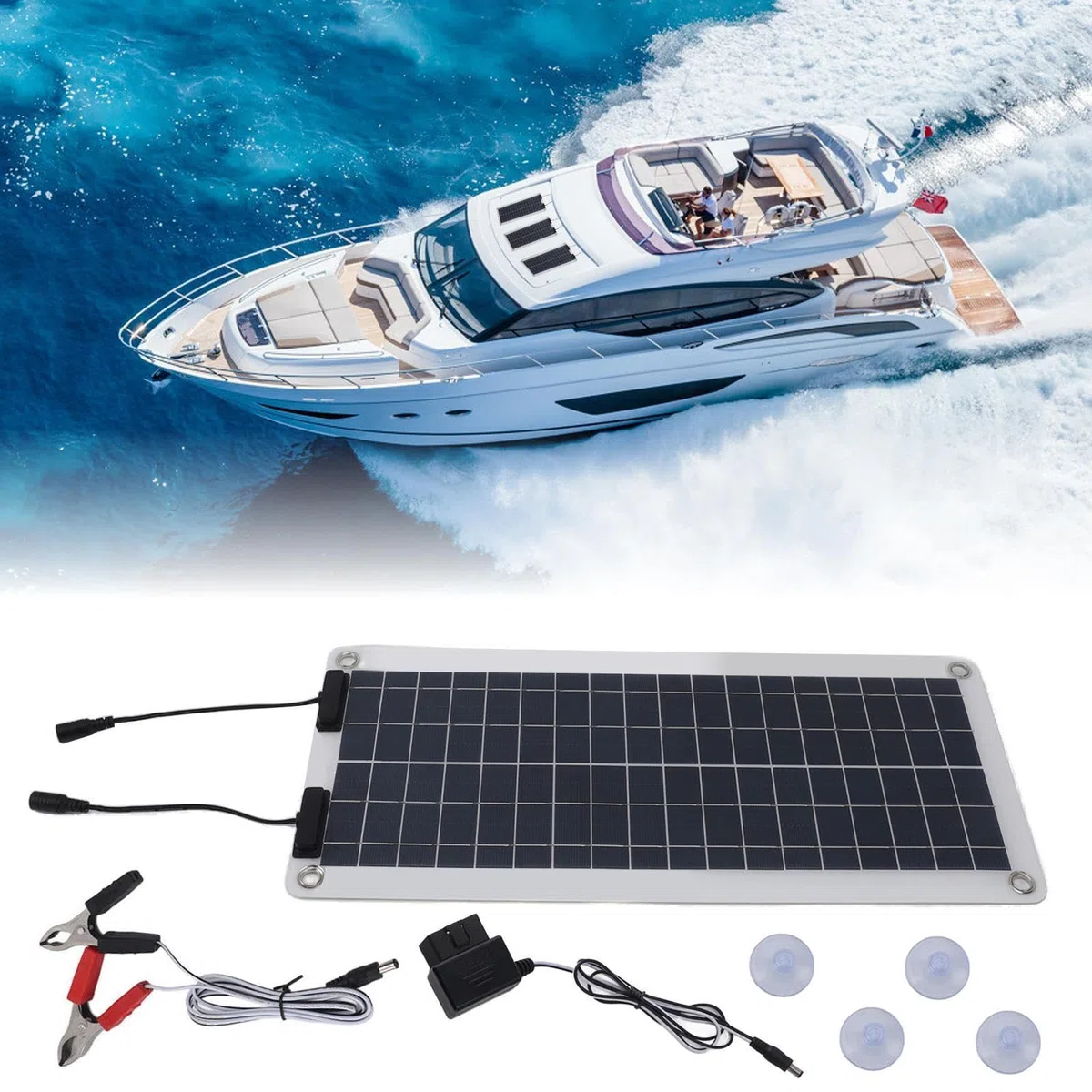 Caricabatteria Solare per Auto 100 W 12 V Mantenitore Batteria