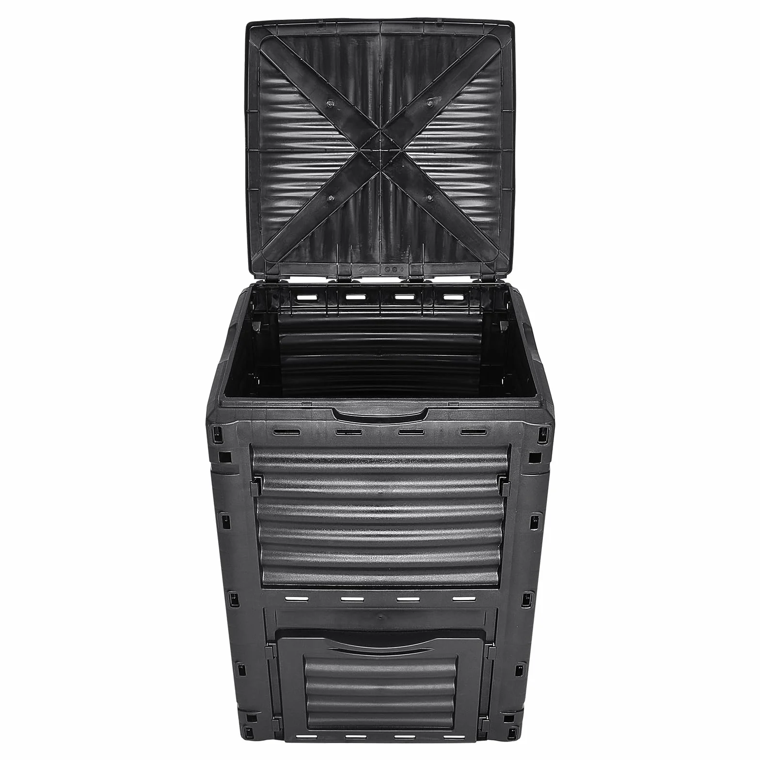 VEVOR Compostiere da Giardino 300 L Contenitore per Compost Esterni Senza BPA