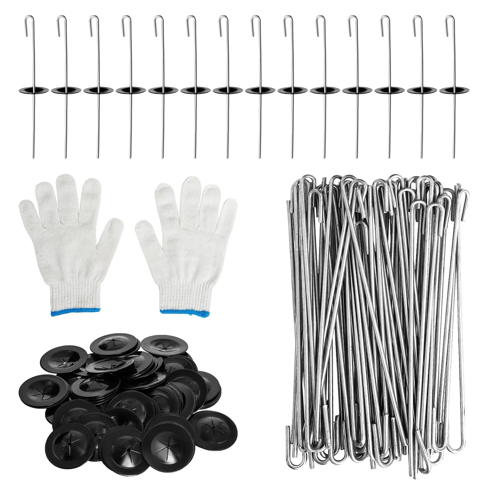 100 Solar Panel Protection Clips, Staffe della Rete di Protezione del Pannello Solare, Clip di Installazione del Pannello Solare dell'Acciaio Inossidabile, Linee degli Uccelli, Recinzioni del Piccion