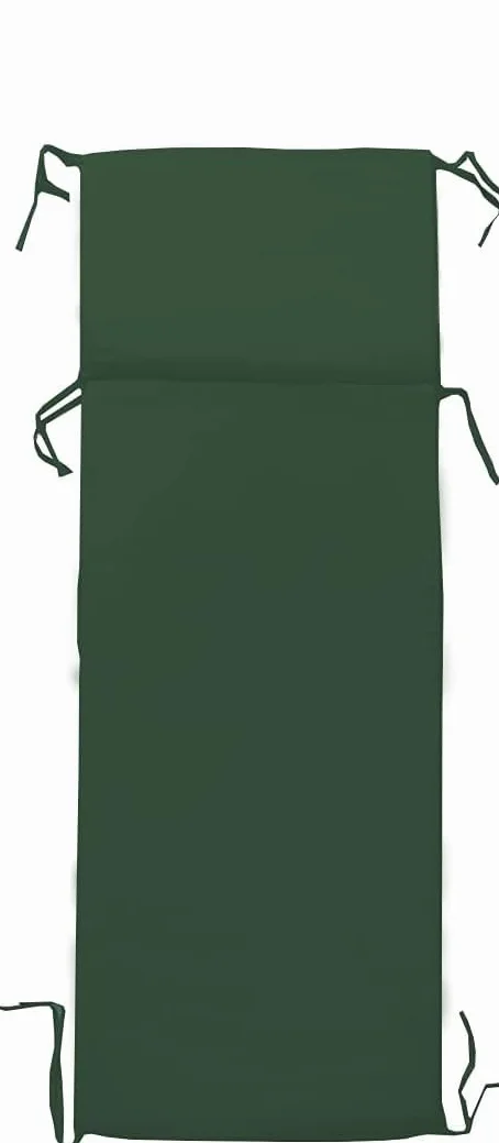 fashion home Pagano Cuscino per lettino prendisole Giardino esterno sfoderabile Fasciato 60 x190 cm in Cotone con Imbottitura in Spugna 3 cm Tinta Unita Panna