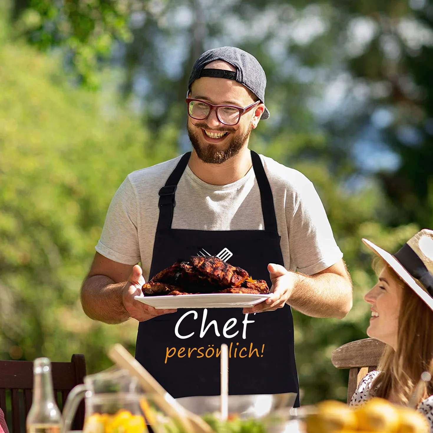 MUJUZE Set Barbecue Uomo Regalo, Kit Barbecue Accessori BBQ Professionale in Acciaio Inox,BBQ Set Accessori,Utensili barbecue per All'aperto Campeggio