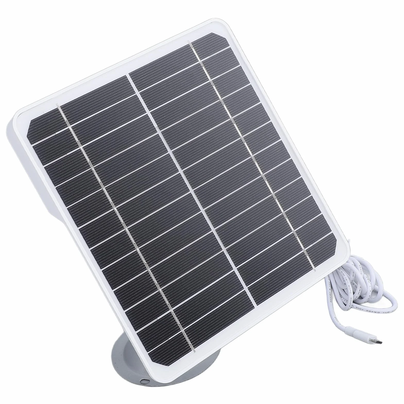 Pannello Solare 20W 5V IP68 Esterno per Telecamere di Sicurezza con Cavo 3m Staffa Regolabile