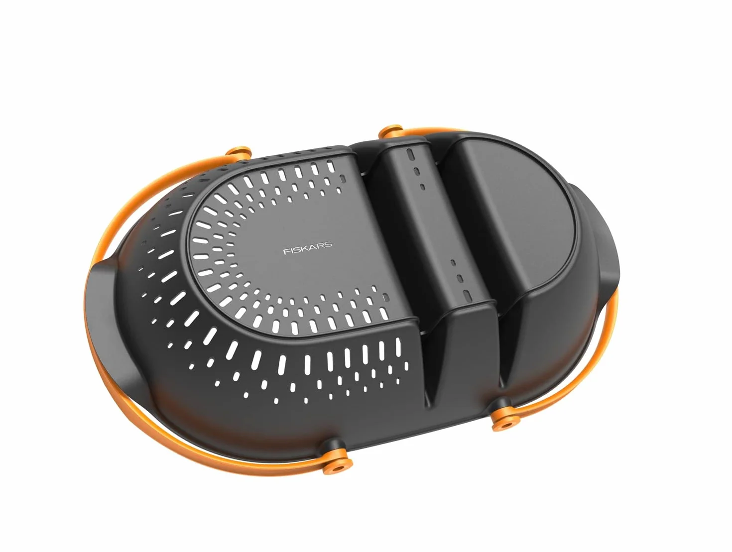 Fiskars Cesta per il Raccolto, Per Raccogliere, Trasportare e Pulire i Prodotti e gli Attrezzi, Plastica, Nero/Arancione, Plus, 1062831